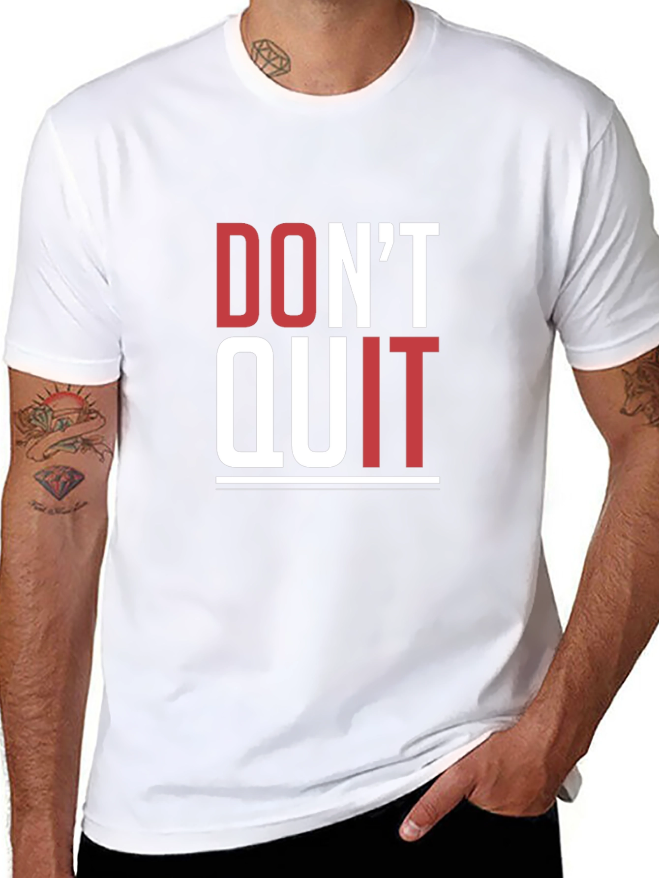 Motivational Graphic Tee - Dont Quit T-Shirt