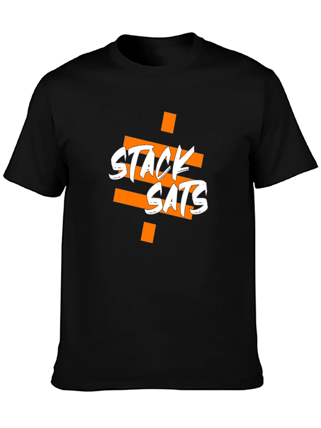Stack Sats Graphic Tee - Black Cotton Blend