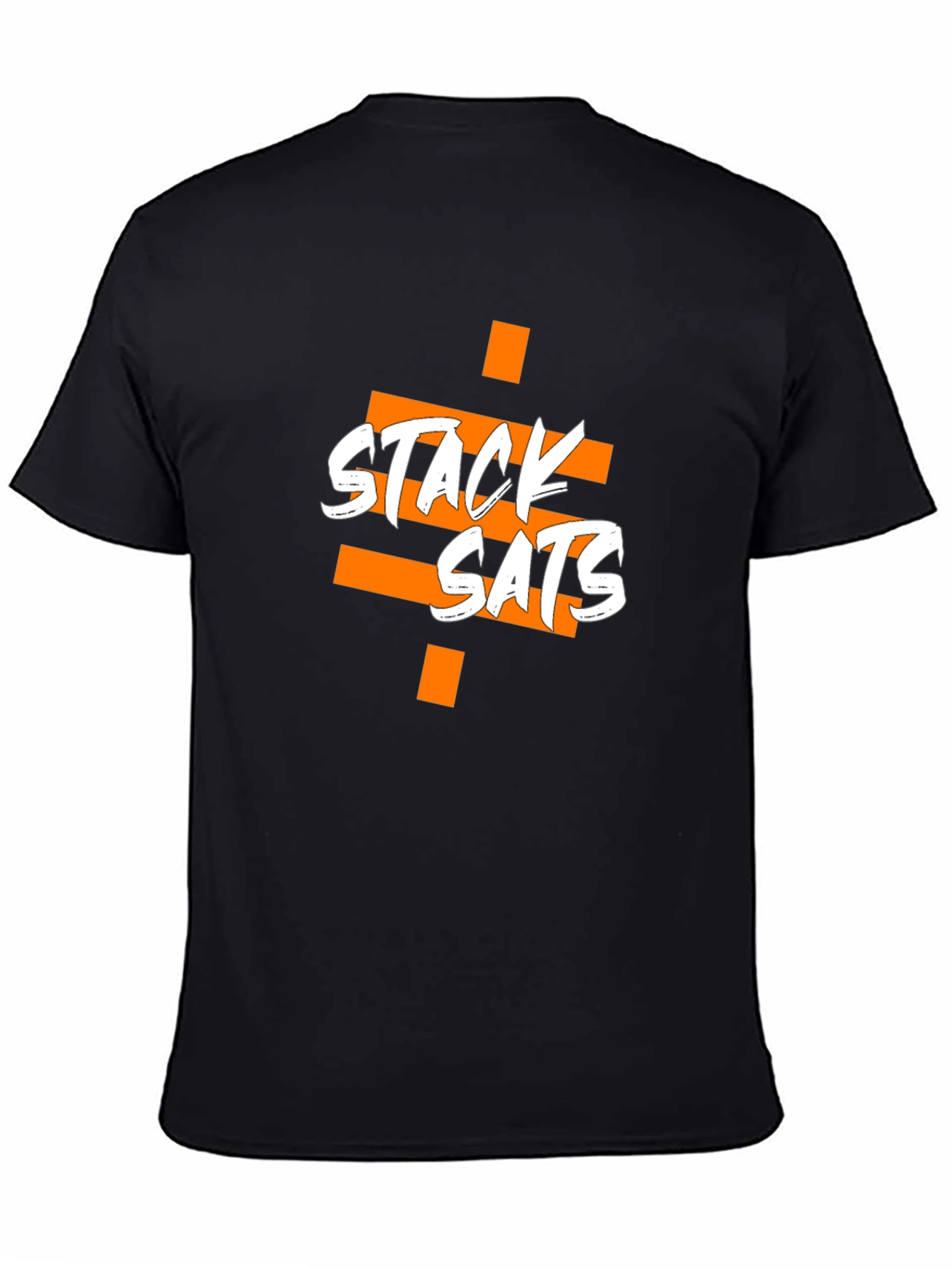 Stack Sats Graphic Tee - Black Cotton Blend