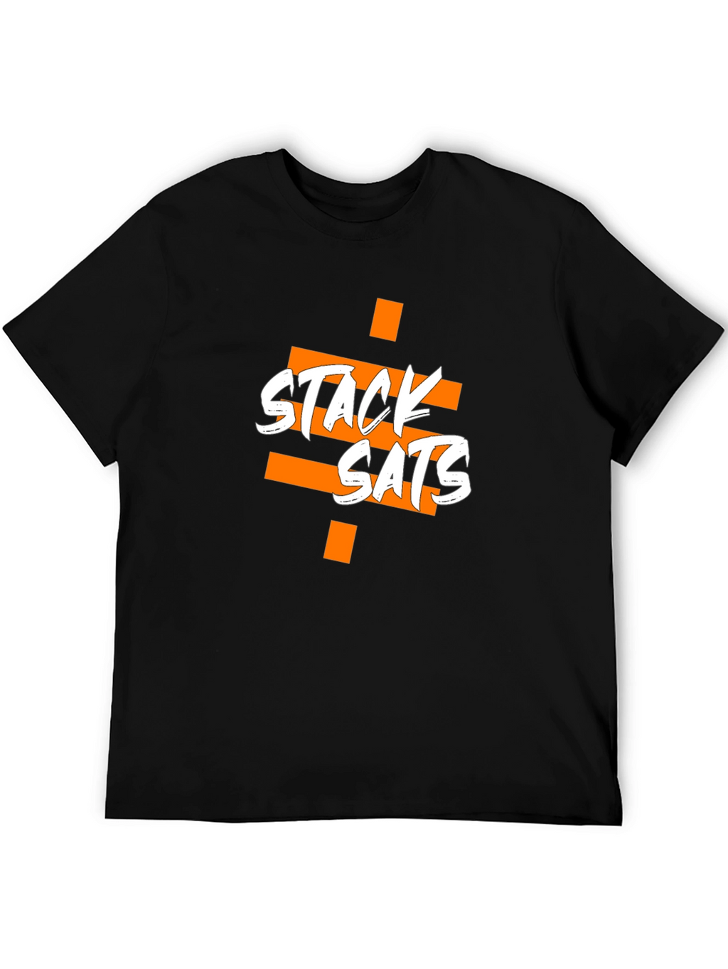 Stack Sats Graphic Tee - Black Cotton Blend