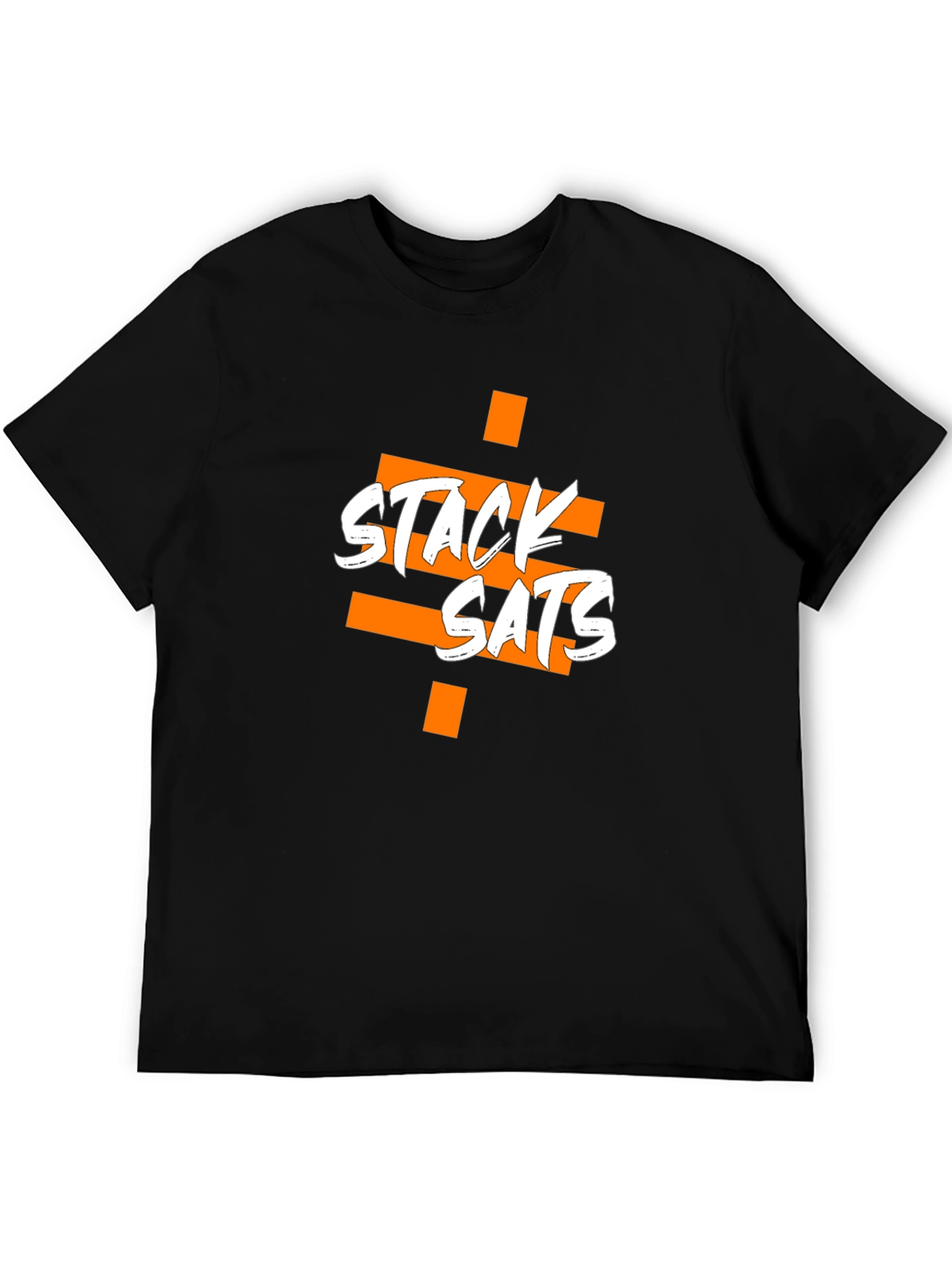 Stack Sats Graphic Tee - Black Cotton Blend