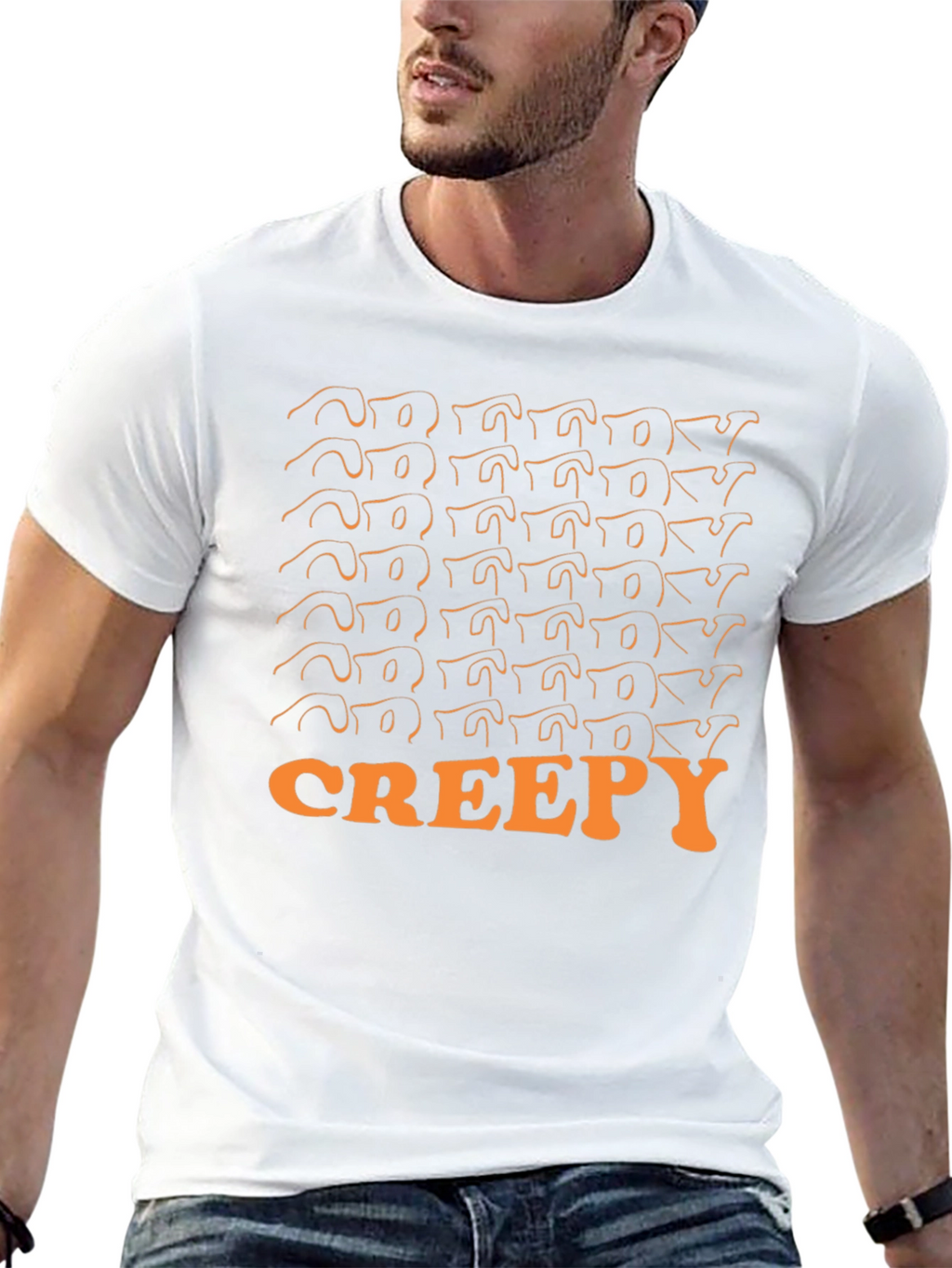 Creepy Stacked T-Shirt