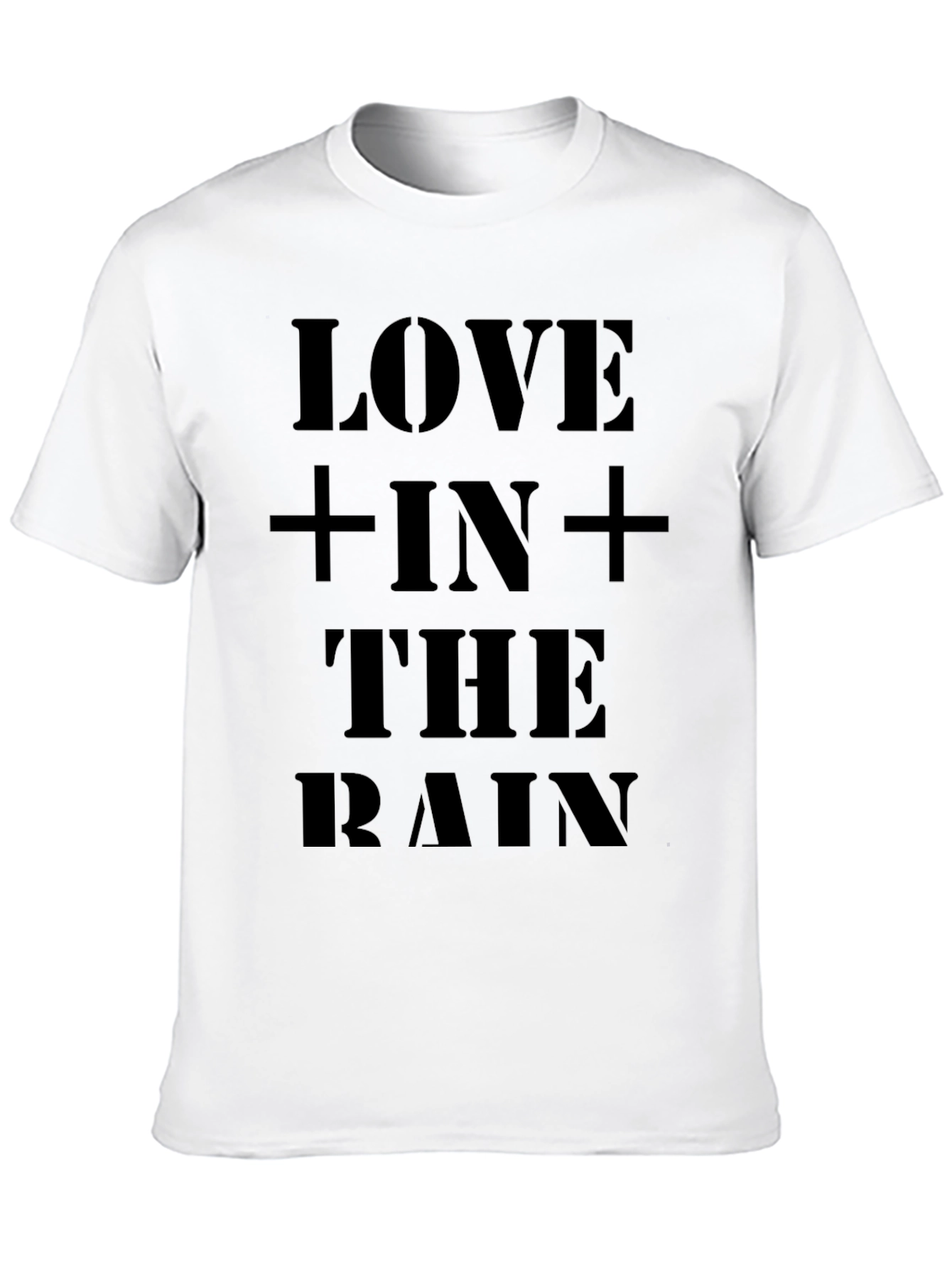 Love In The Rain Black Graphic Tee