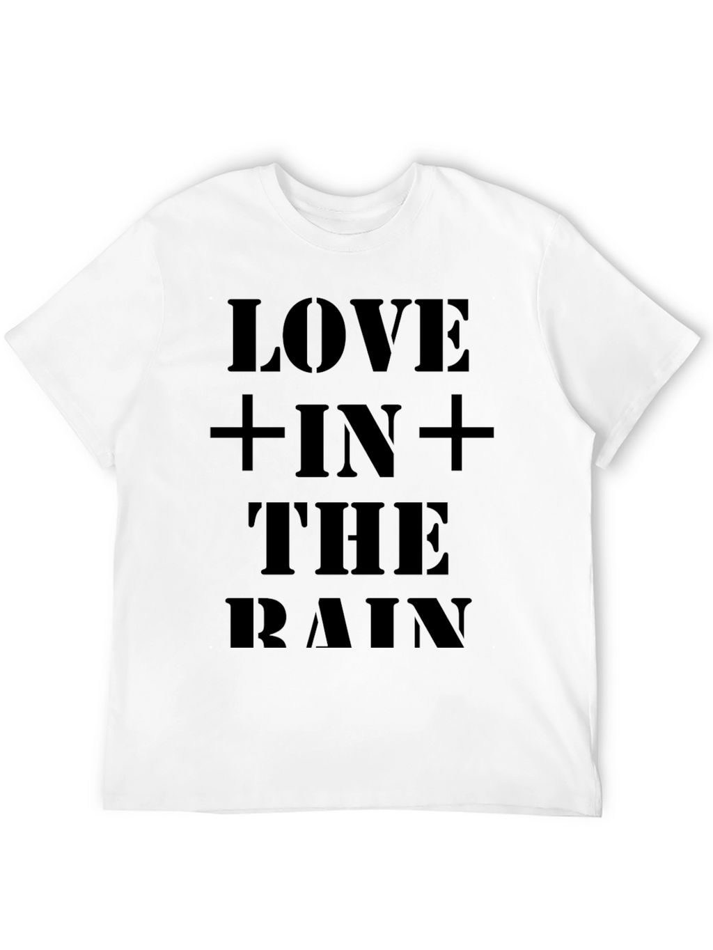 Love In The Rain Black Graphic Tee
