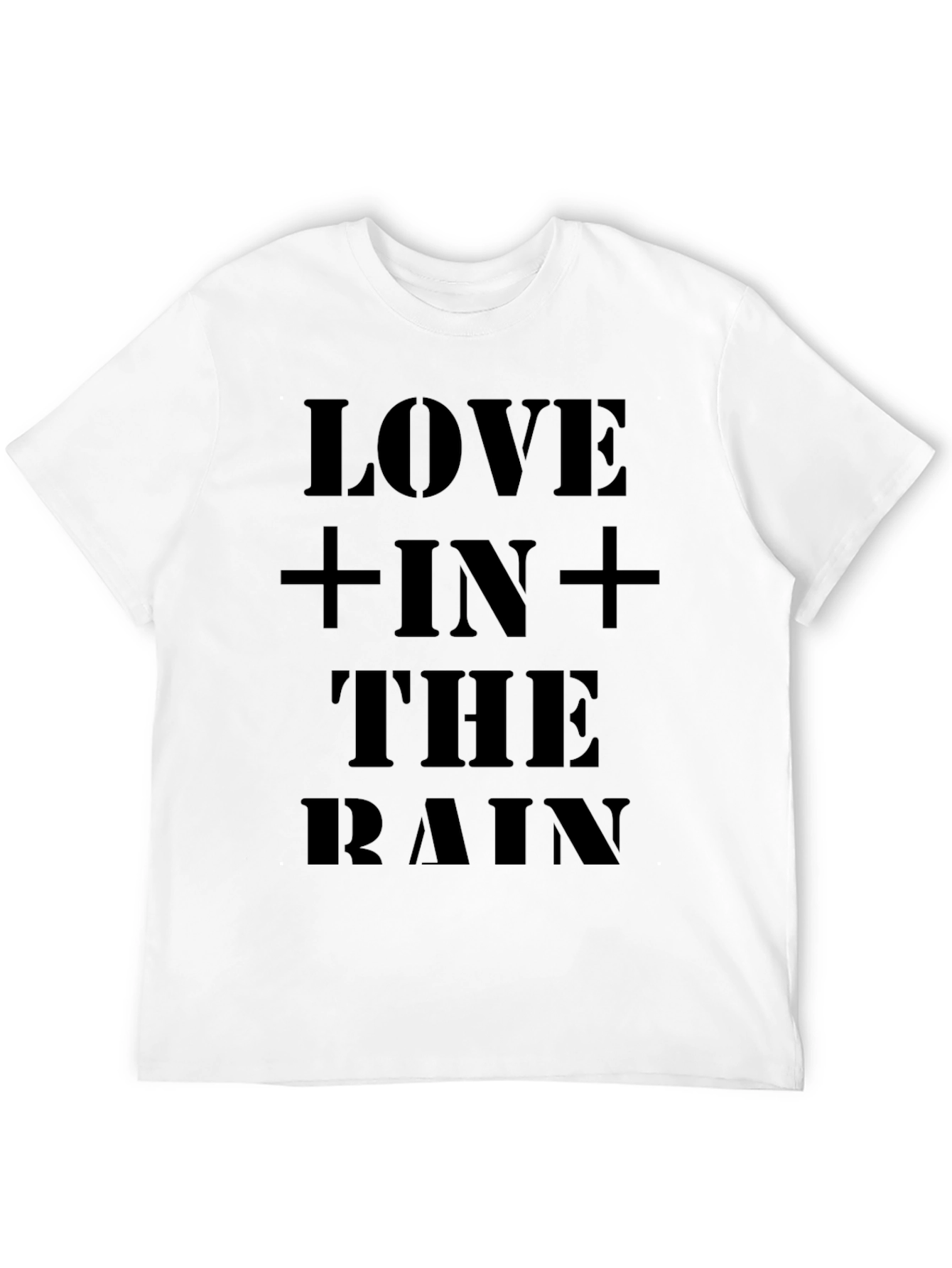 Love In The Rain Black Graphic Tee