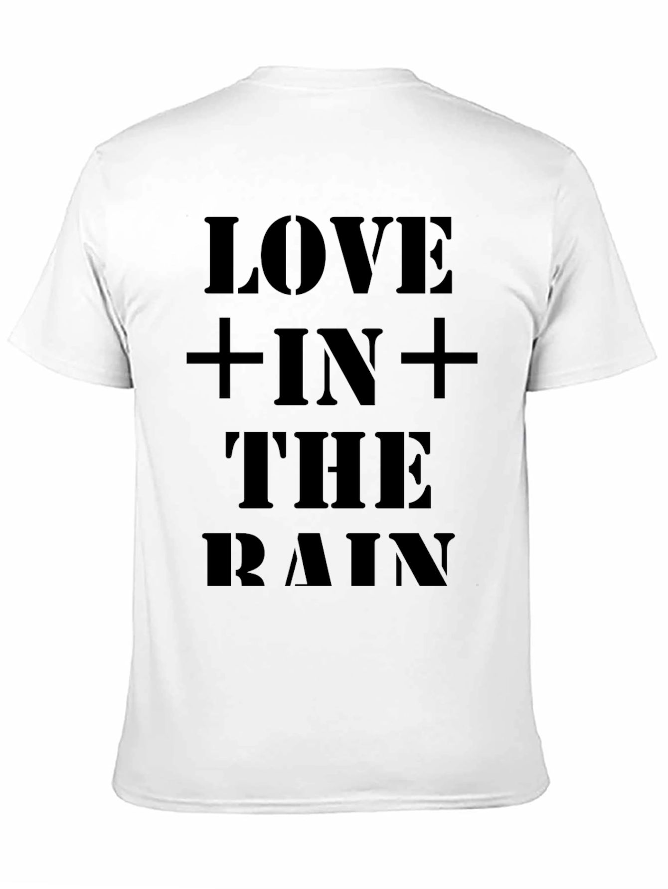 Love In The Rain Black Graphic Tee