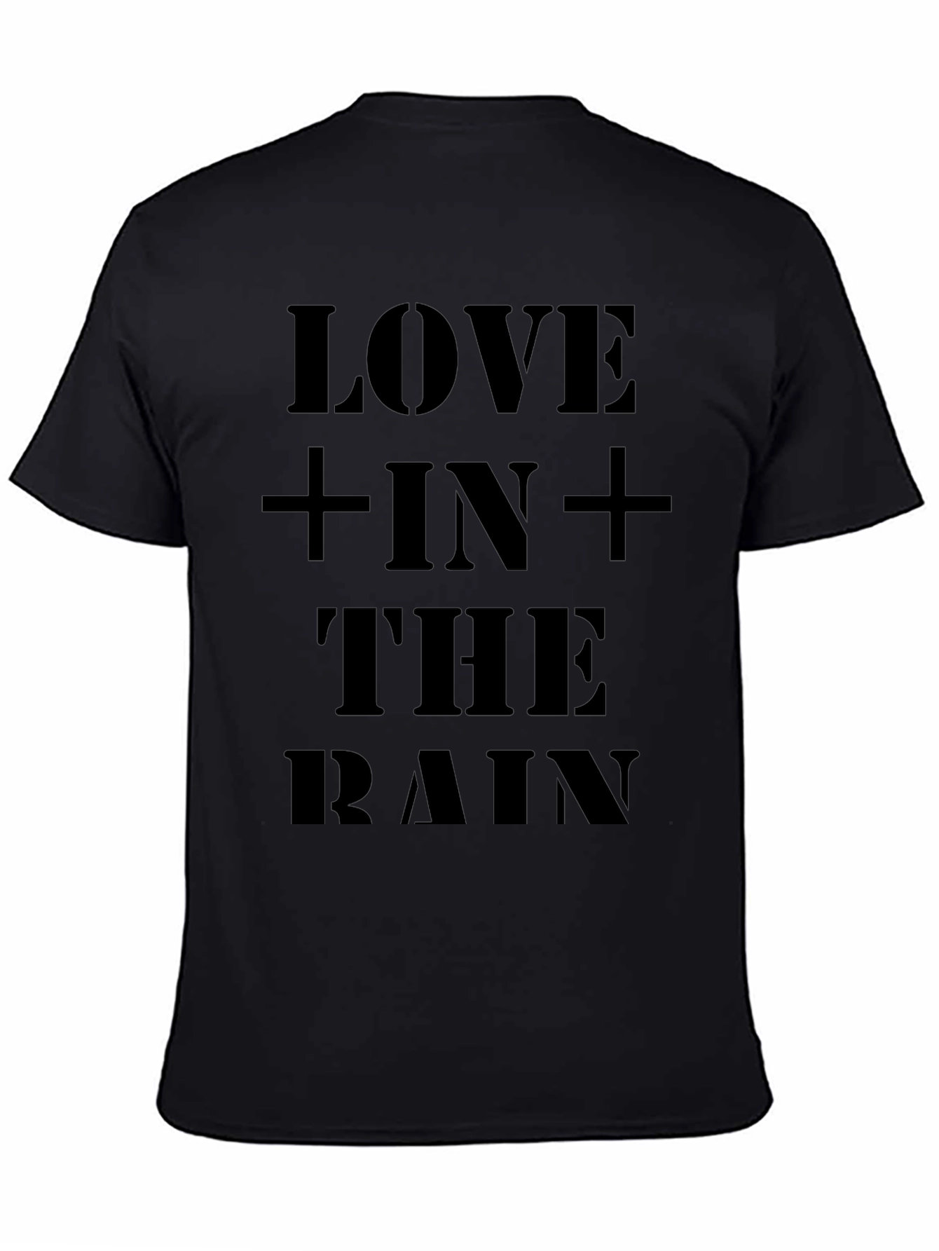 Love In The Rain Black Graphic Tee