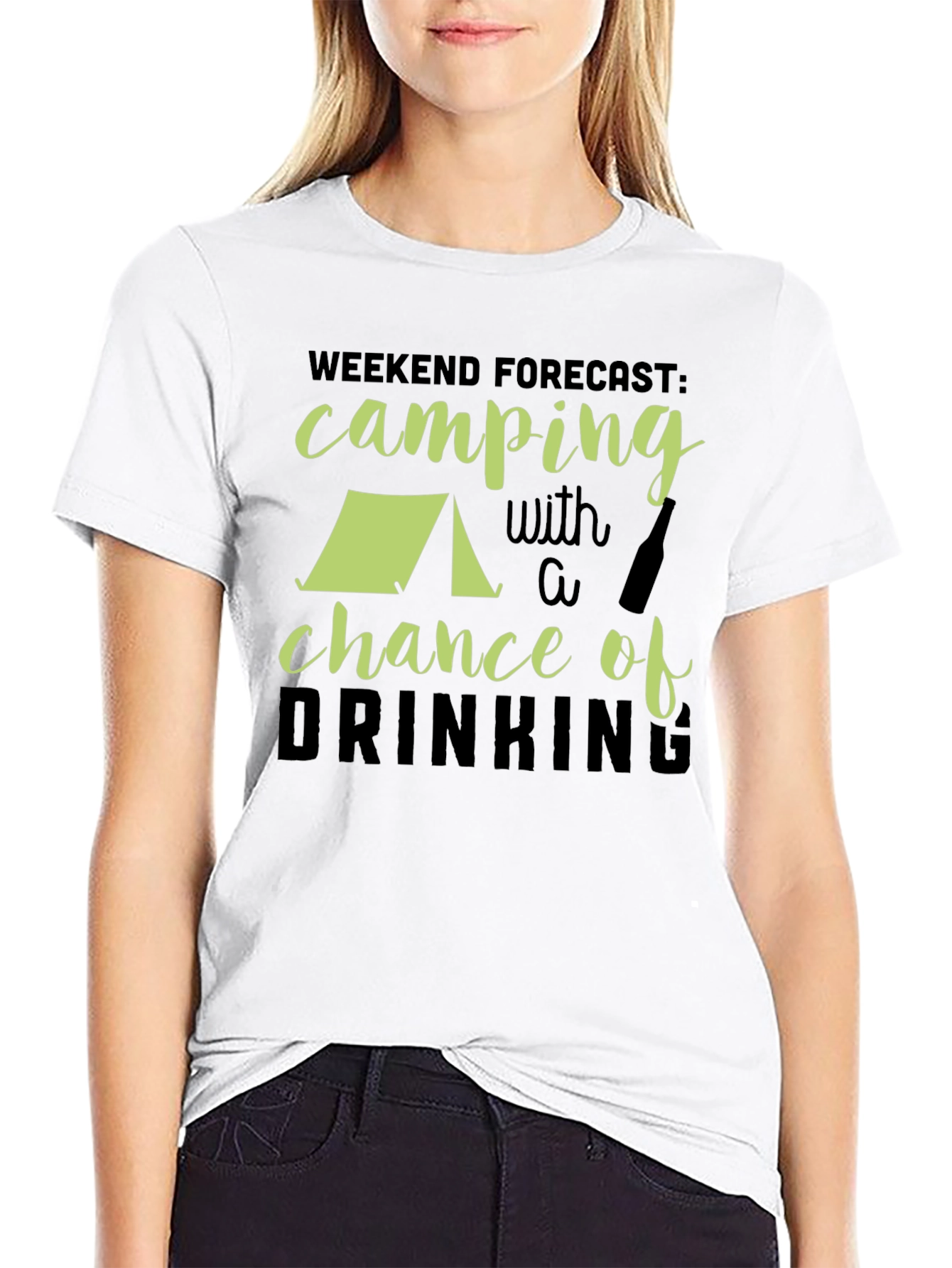 Camping & Drinking Forecast Graphic Tee