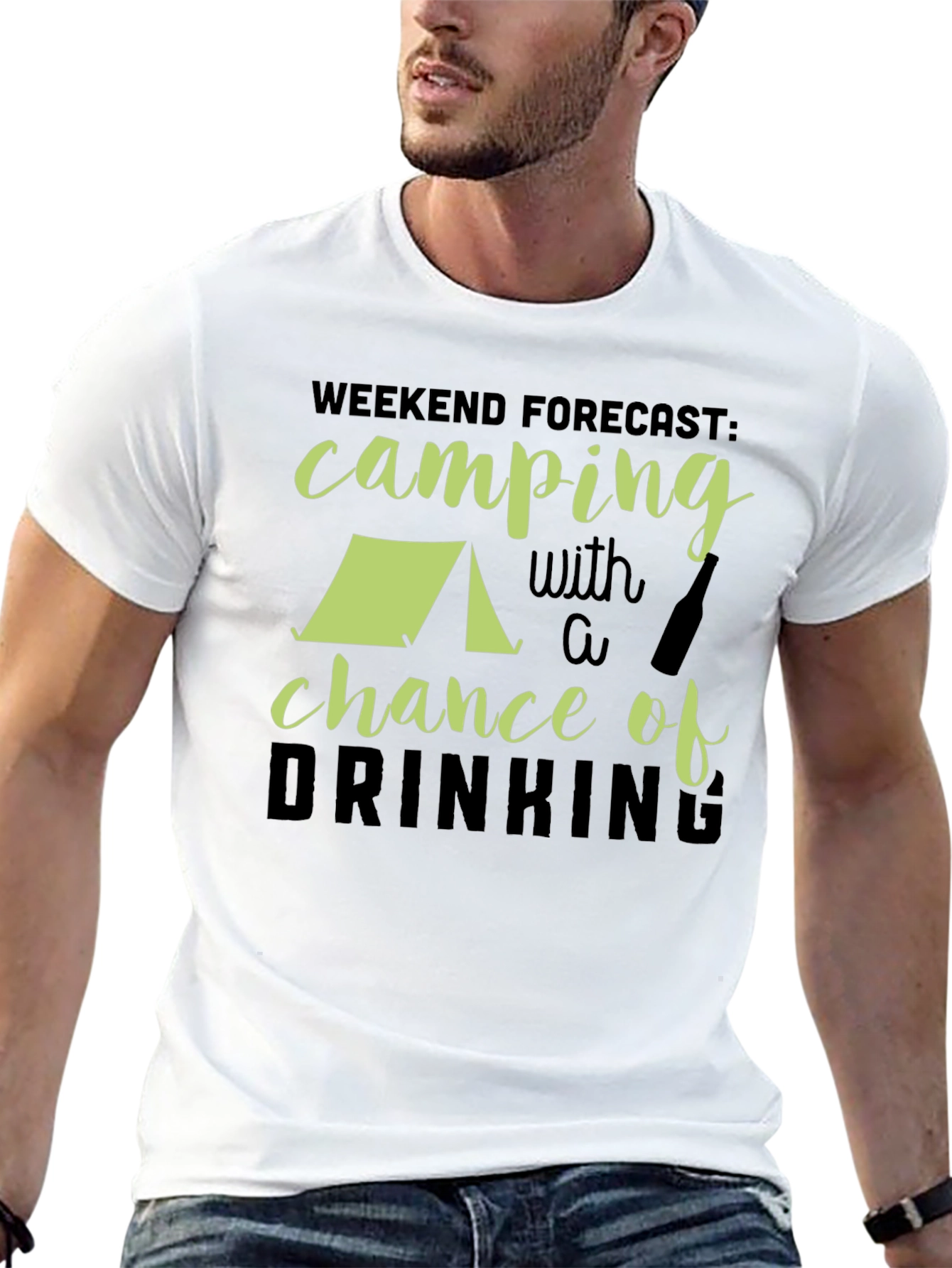 Camping & Drinking Forecast Graphic Tee