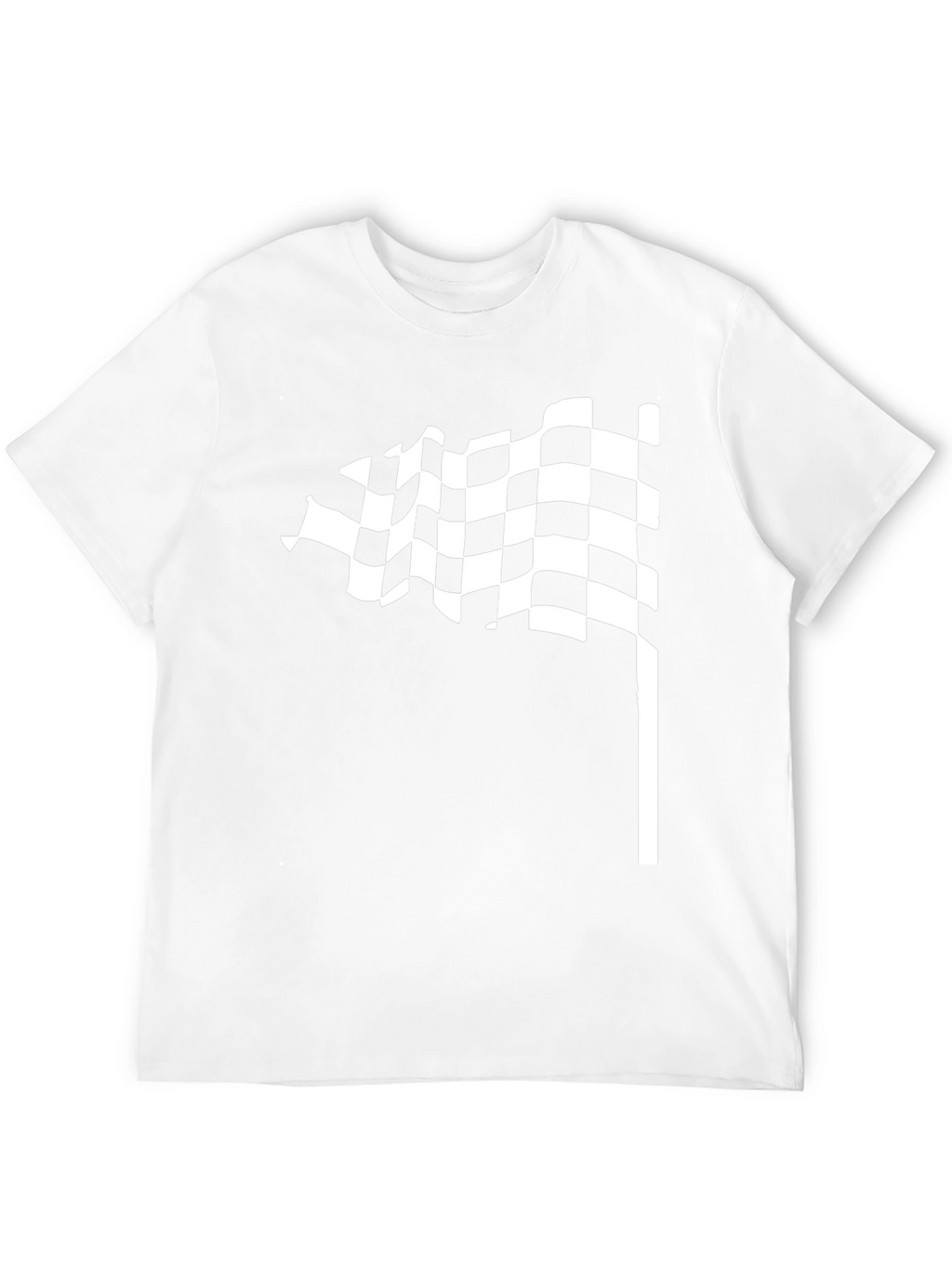 Checkered Flag Black T-Shirt - Racing Style