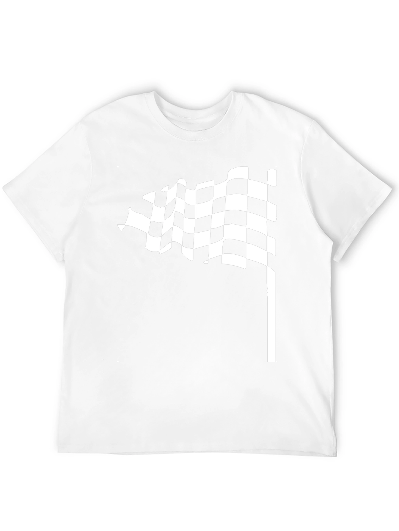 Checkered Flag Black T-Shirt - Racing Style