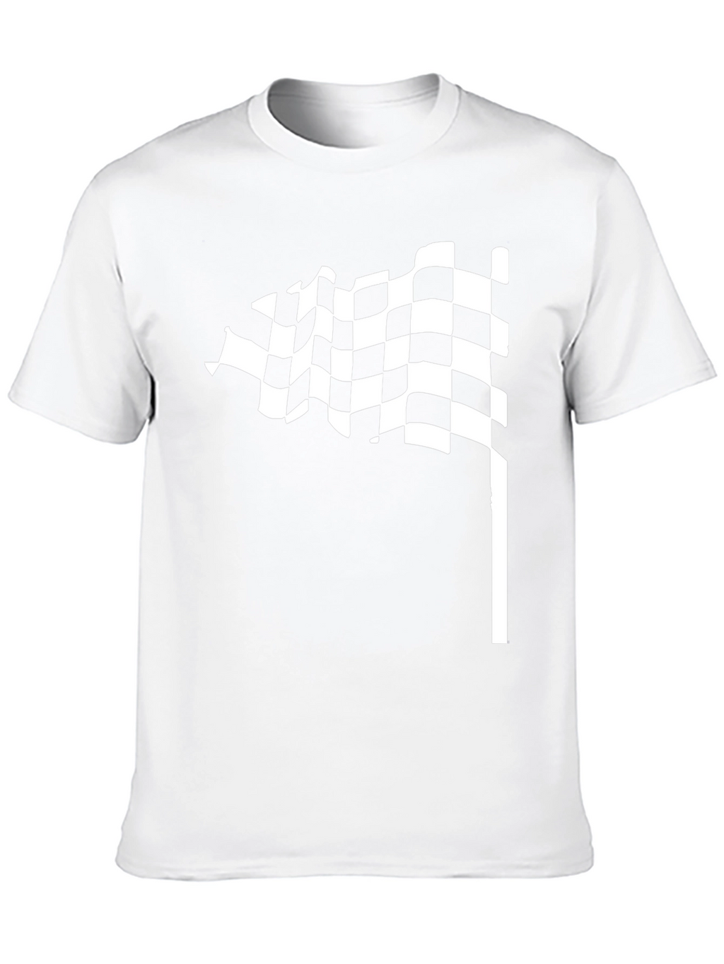 Checkered Flag Black T-Shirt - Racing Style