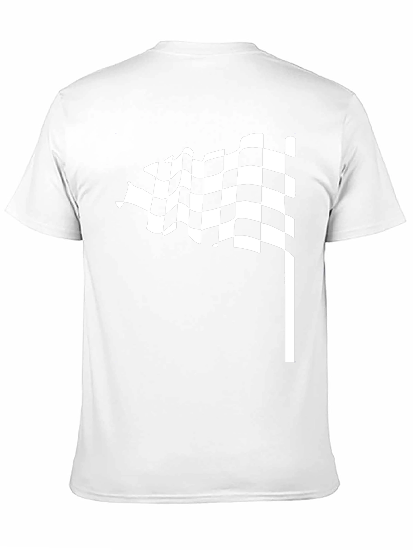 Checkered Flag Black T-Shirt - Racing Style