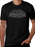 Introverting Graphic Tee - Black Cotton Casual T-Shirt