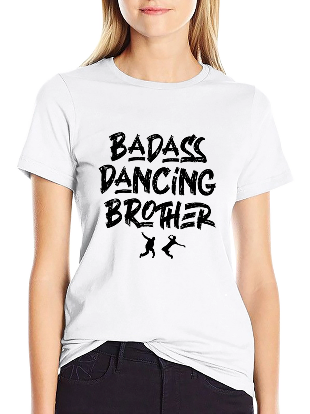 Badass Dancing Brother Black T-Shirt