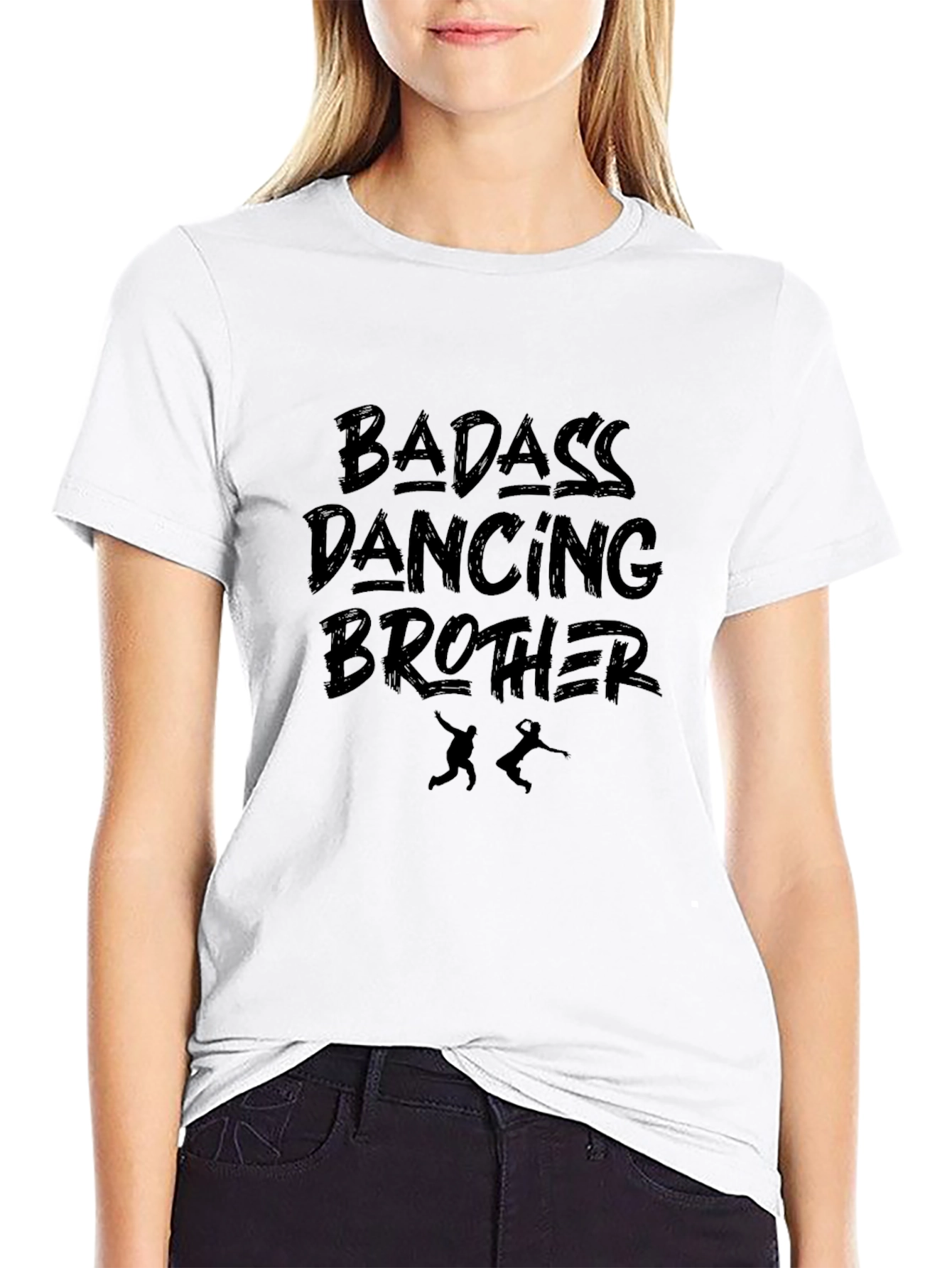 Badass Dancing Brother Black T-Shirt