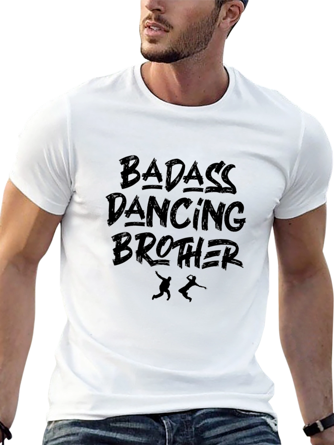 Badass Dancing Brother Black T-Shirt