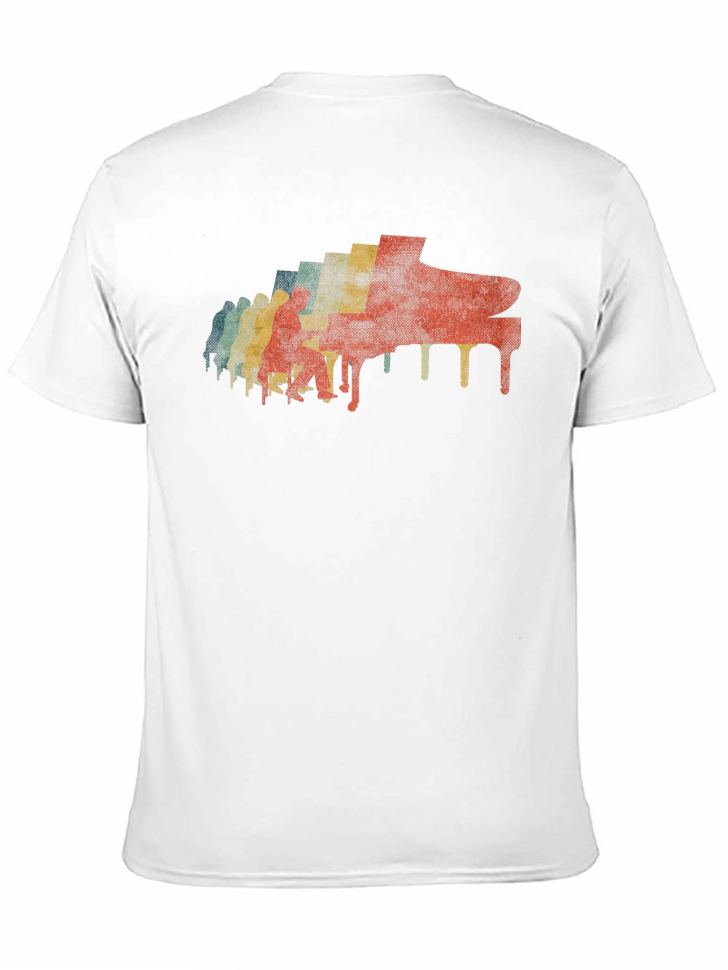 Retro Piano Graphic T-Shirt - Cool Music Lover Tee