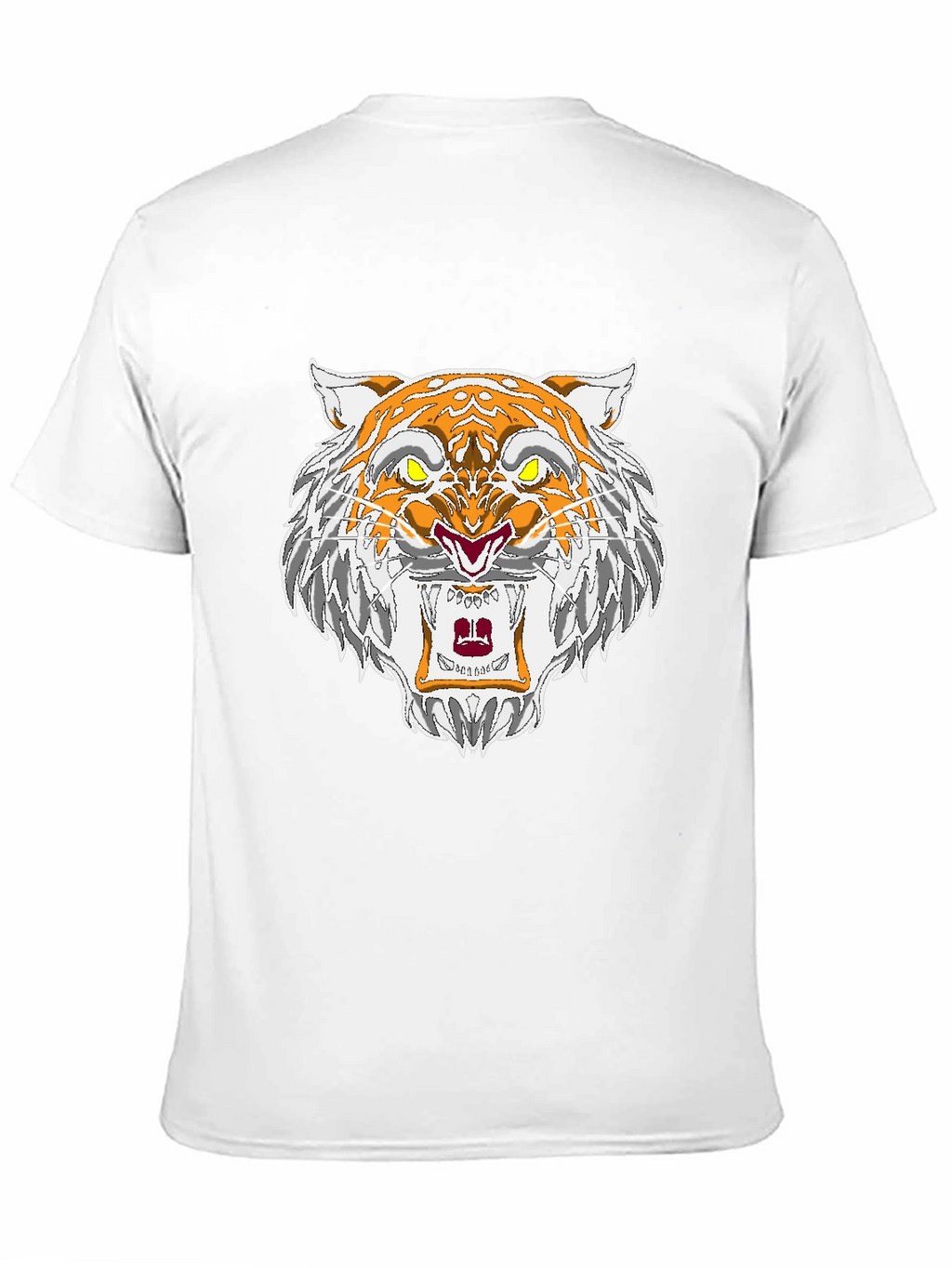 Roaring Tiger Graphic Tee - Black Cotton T-Shirt
