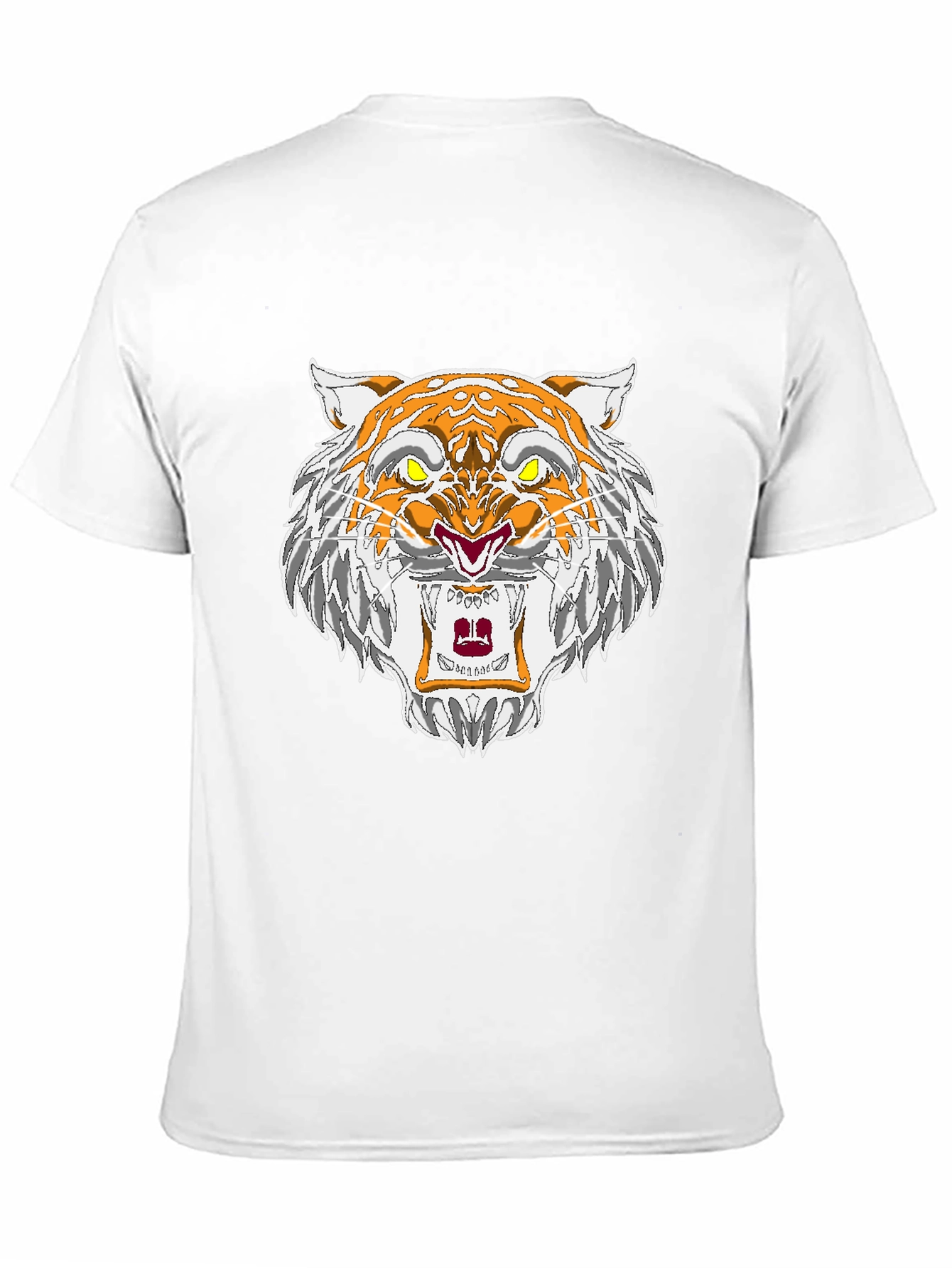 Roaring Tiger Graphic Tee - Black Cotton T-Shirt