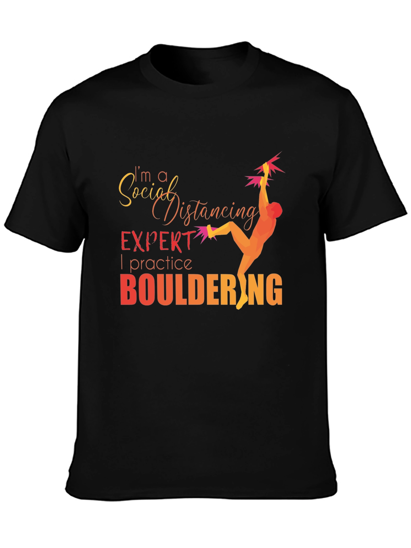Social Distancing Bouldering T-Shirt