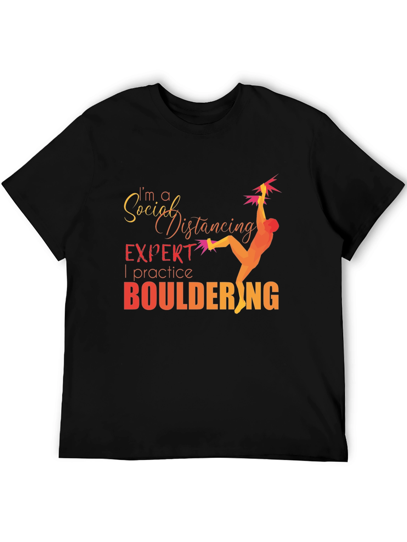 Social Distancing Bouldering T-Shirt