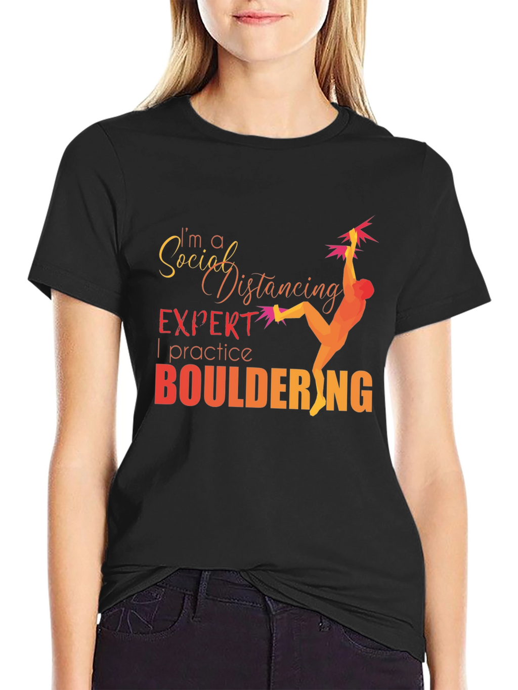 Social Distancing Bouldering T-Shirt