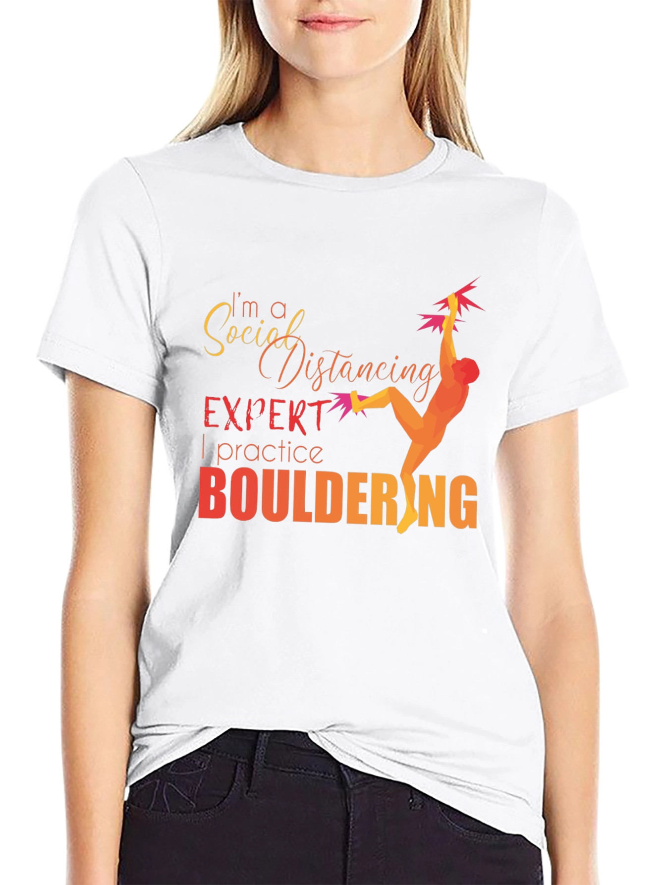 Social Distancing Bouldering T-Shirt