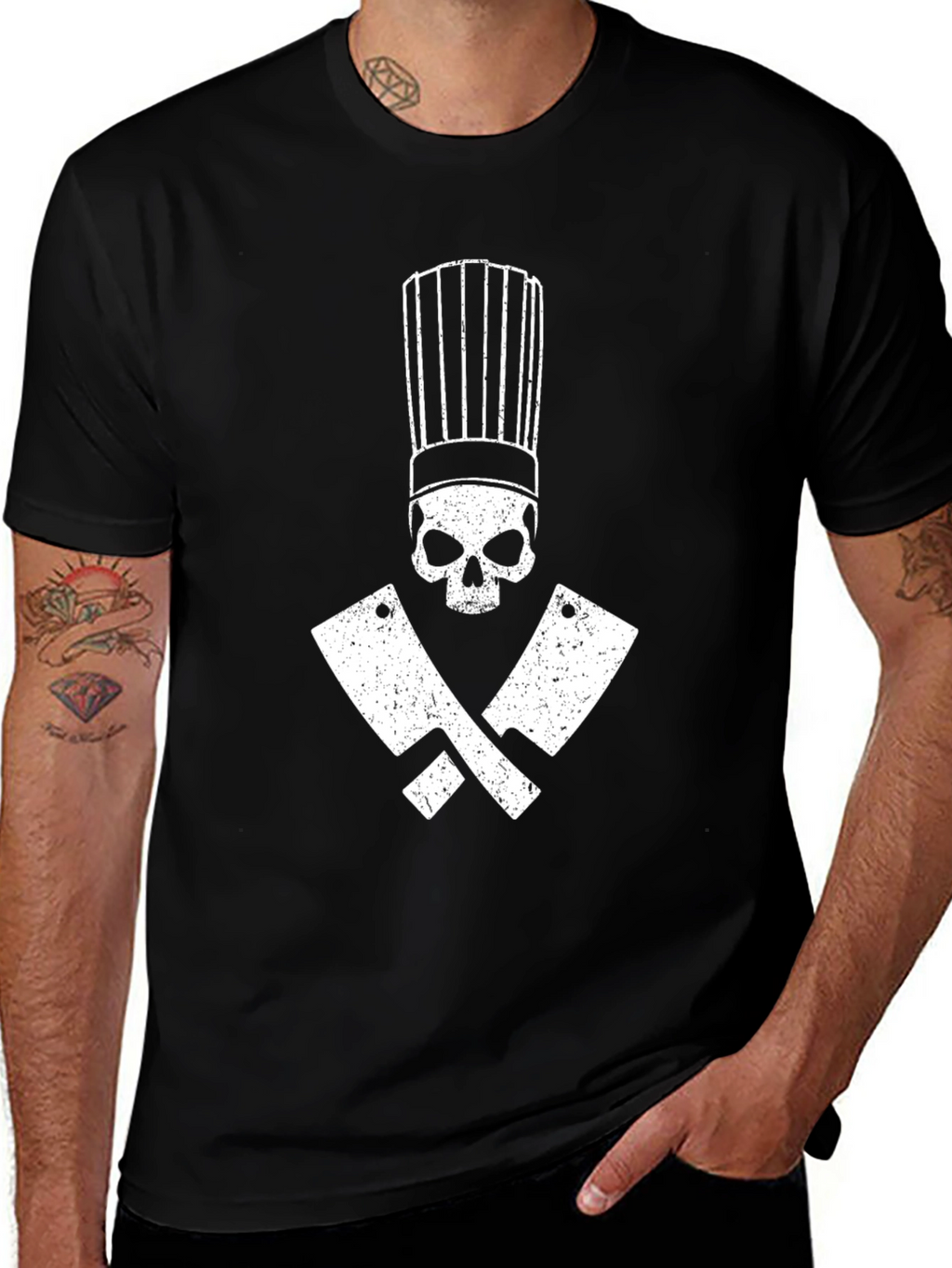 Chef Skull & Cleaver T-Shirt - Culinary Death