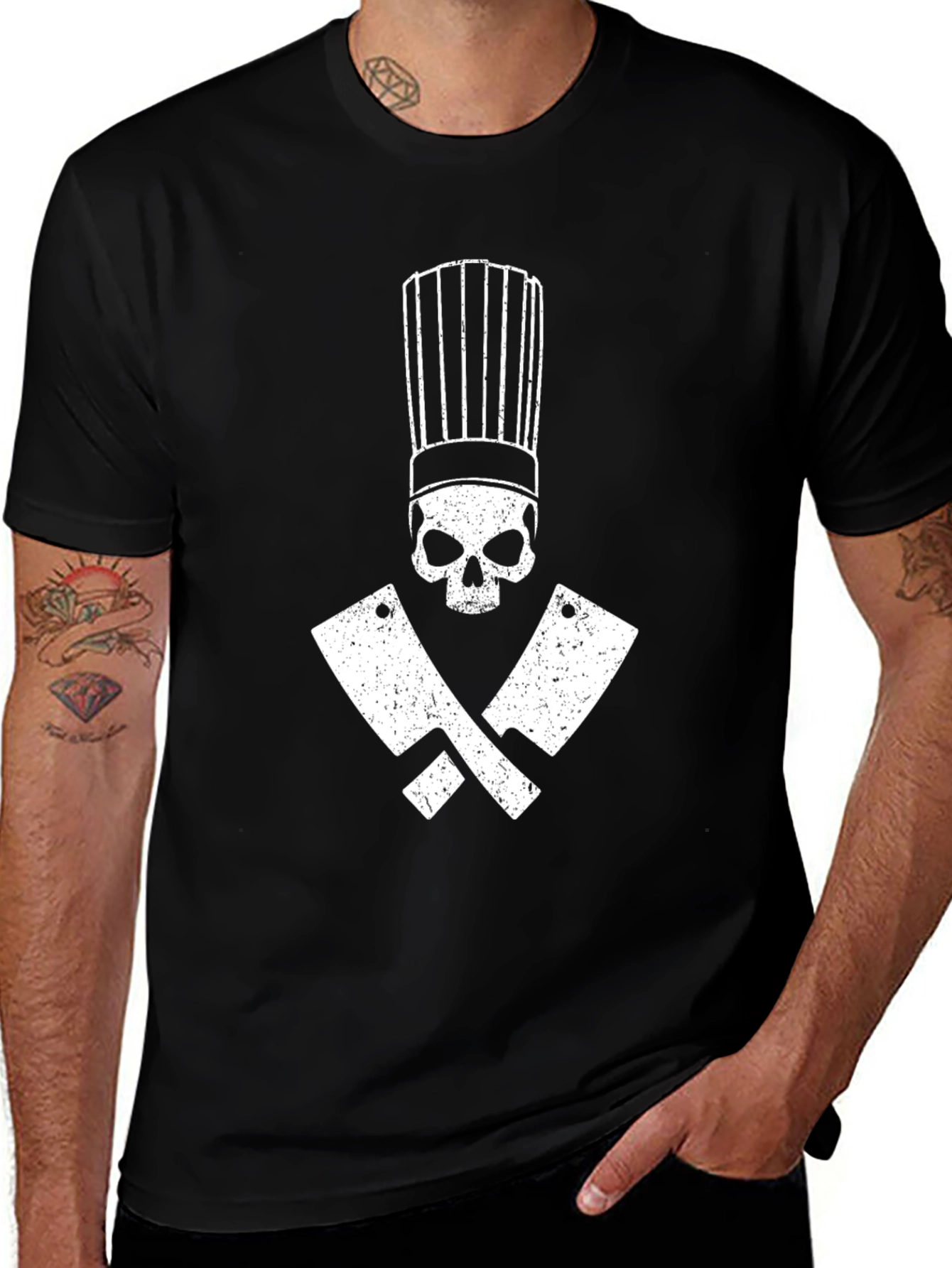 Chef Skull & Cleaver T-Shirt - Culinary Death