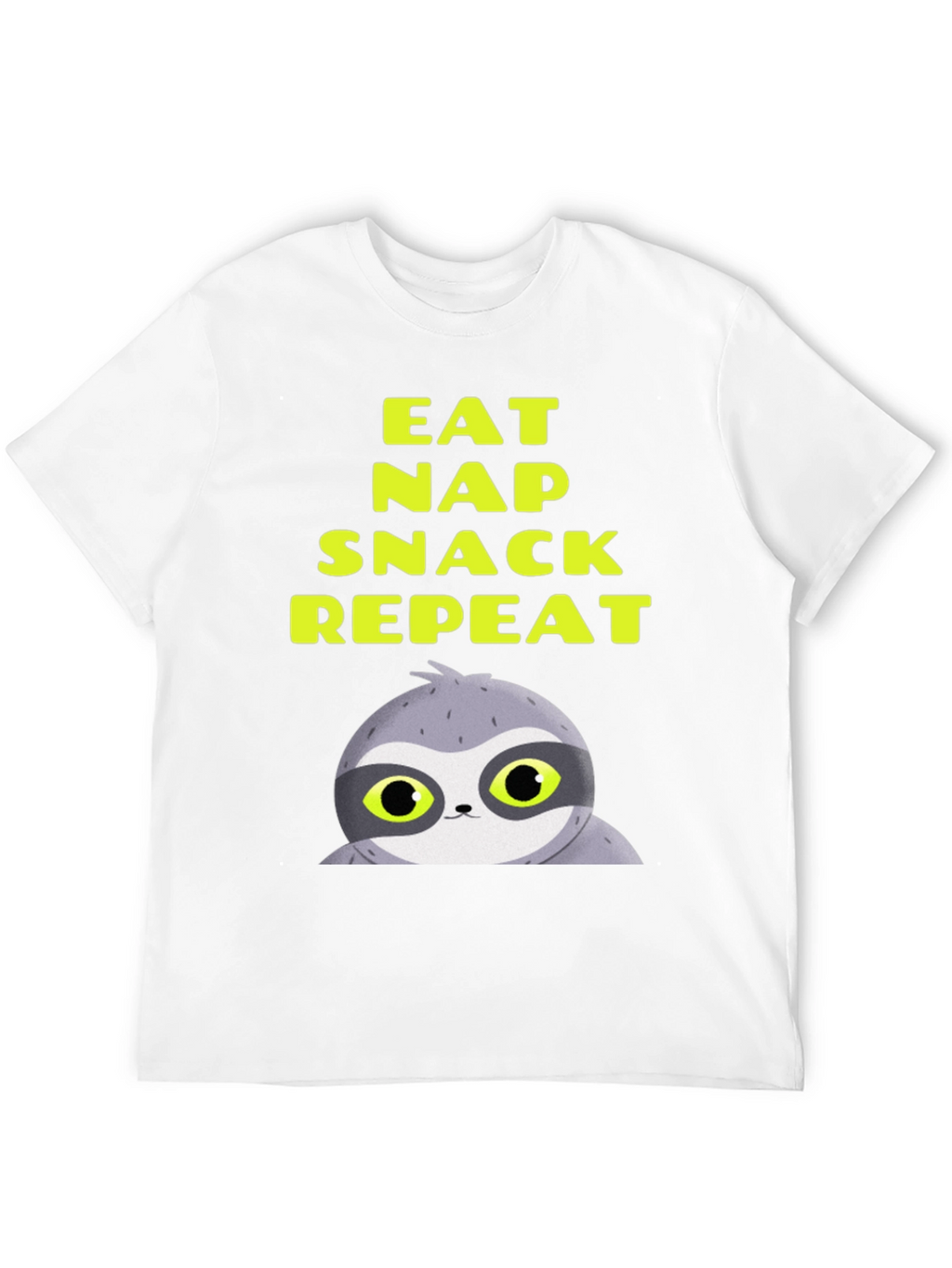 Eat Nap Snack Repeat Sloth Graphic Tee