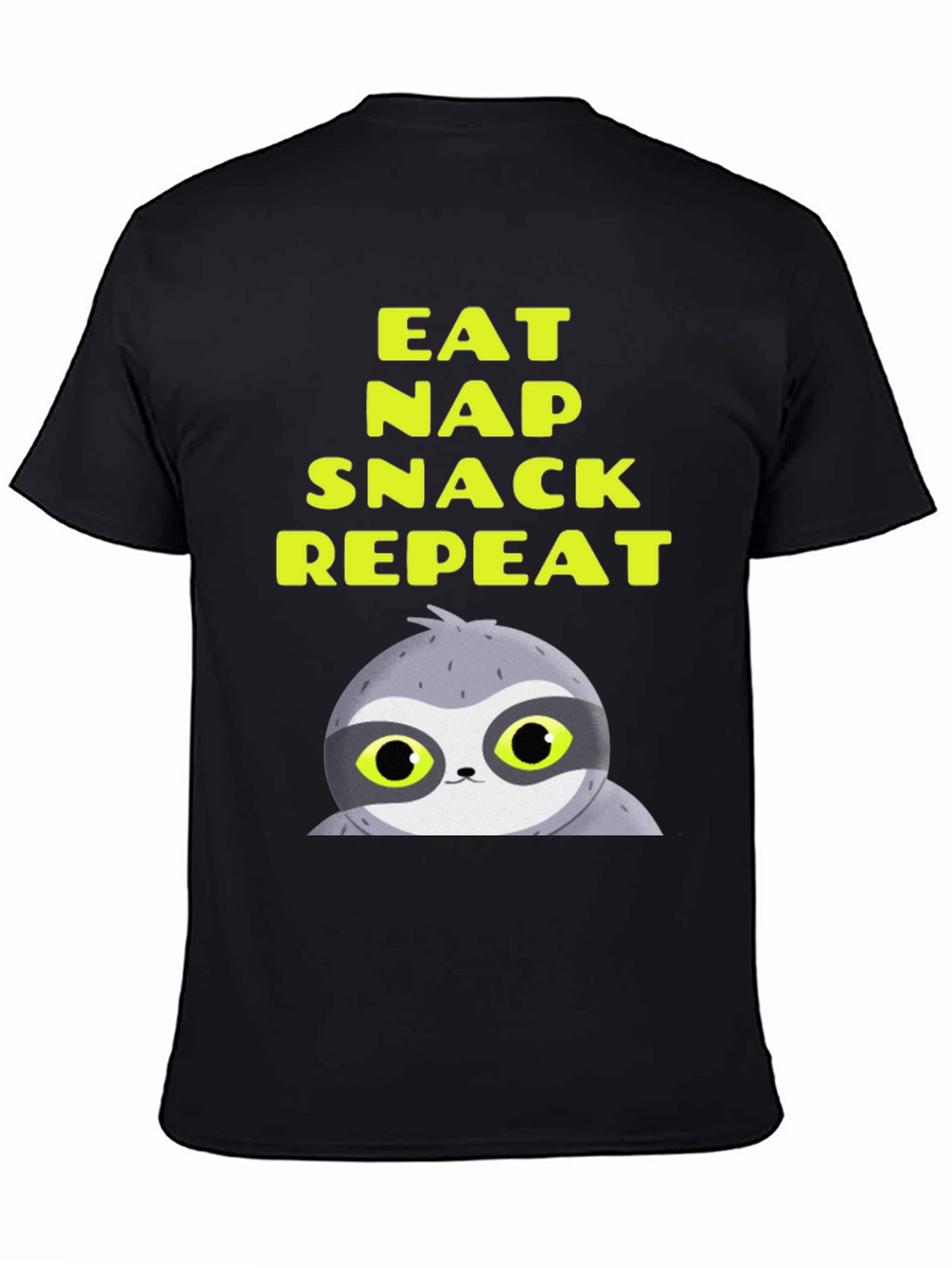 Eat Nap Snack Repeat Sloth Graphic Tee