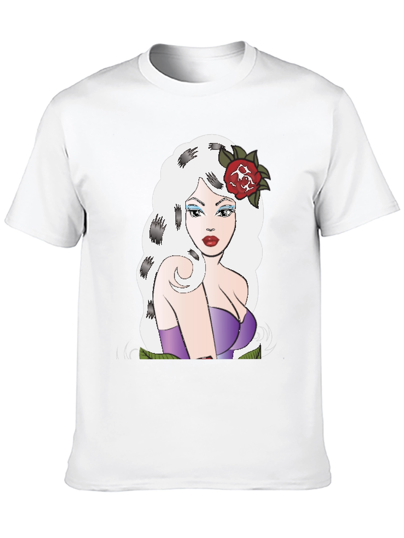 Retro Cartoon Girl Graphic T-Shirt
