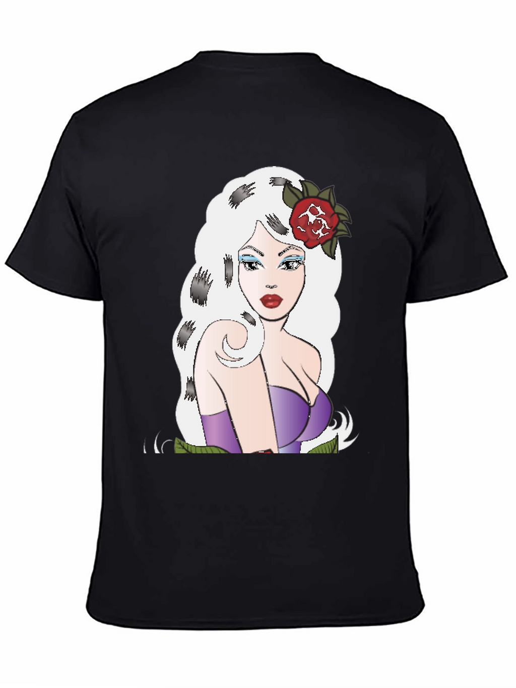 Retro Cartoon Girl Graphic T-Shirt