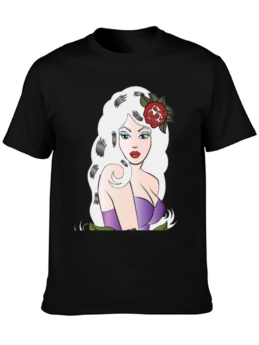 Retro Cartoon Girl Graphic T-Shirt