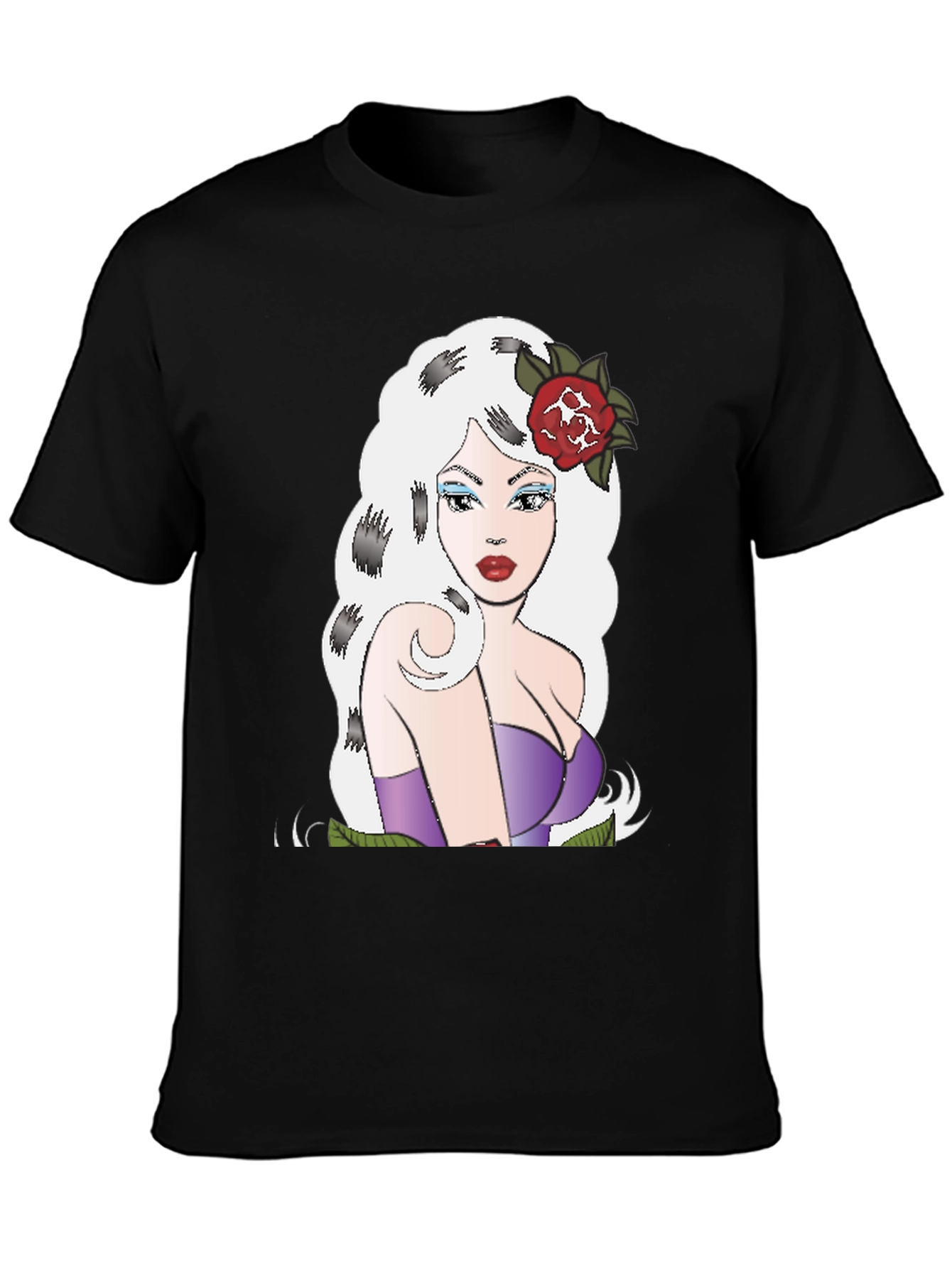 Retro Cartoon Girl Graphic T-Shirt