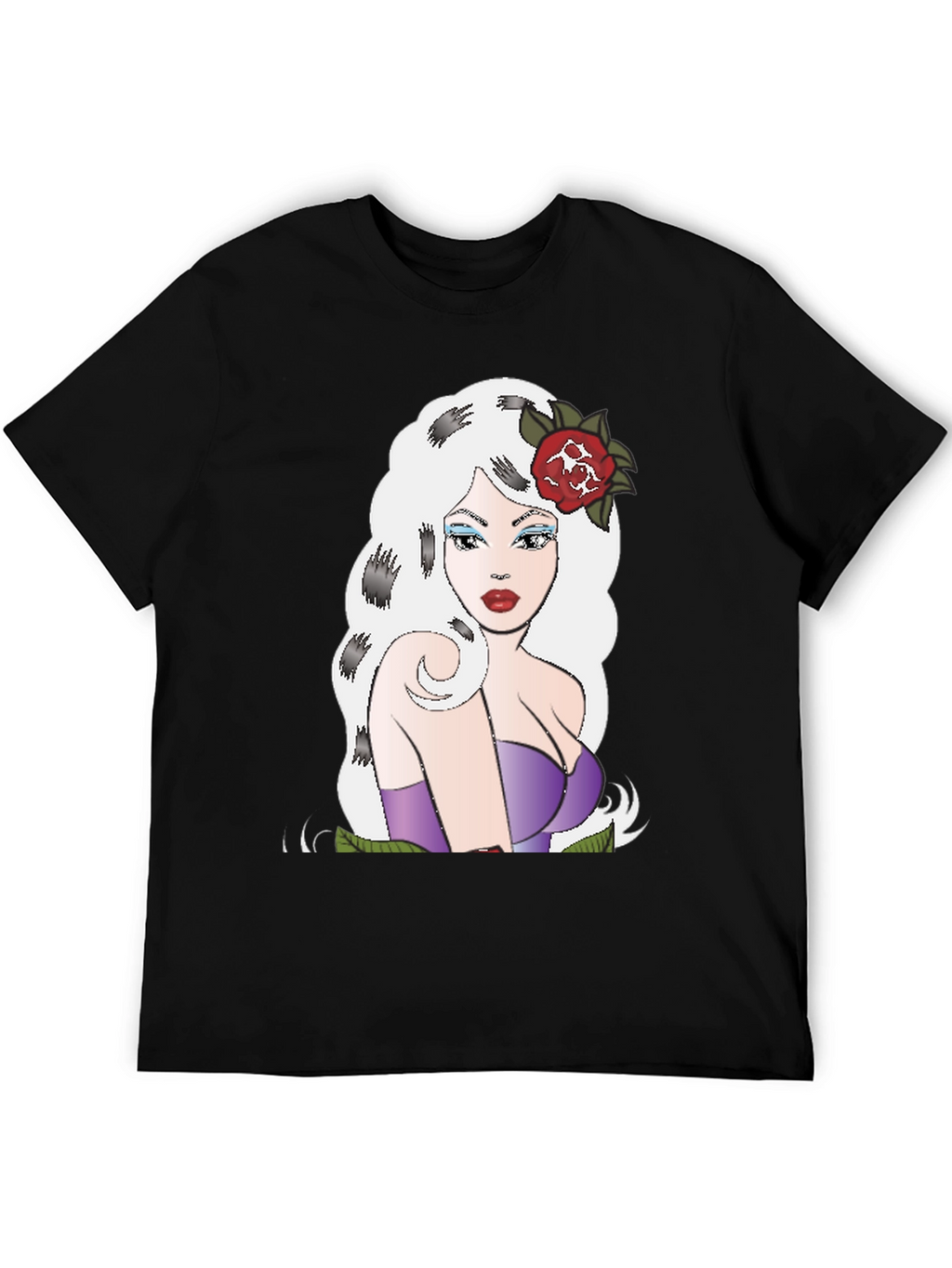 Retro Cartoon Girl Graphic T-Shirt