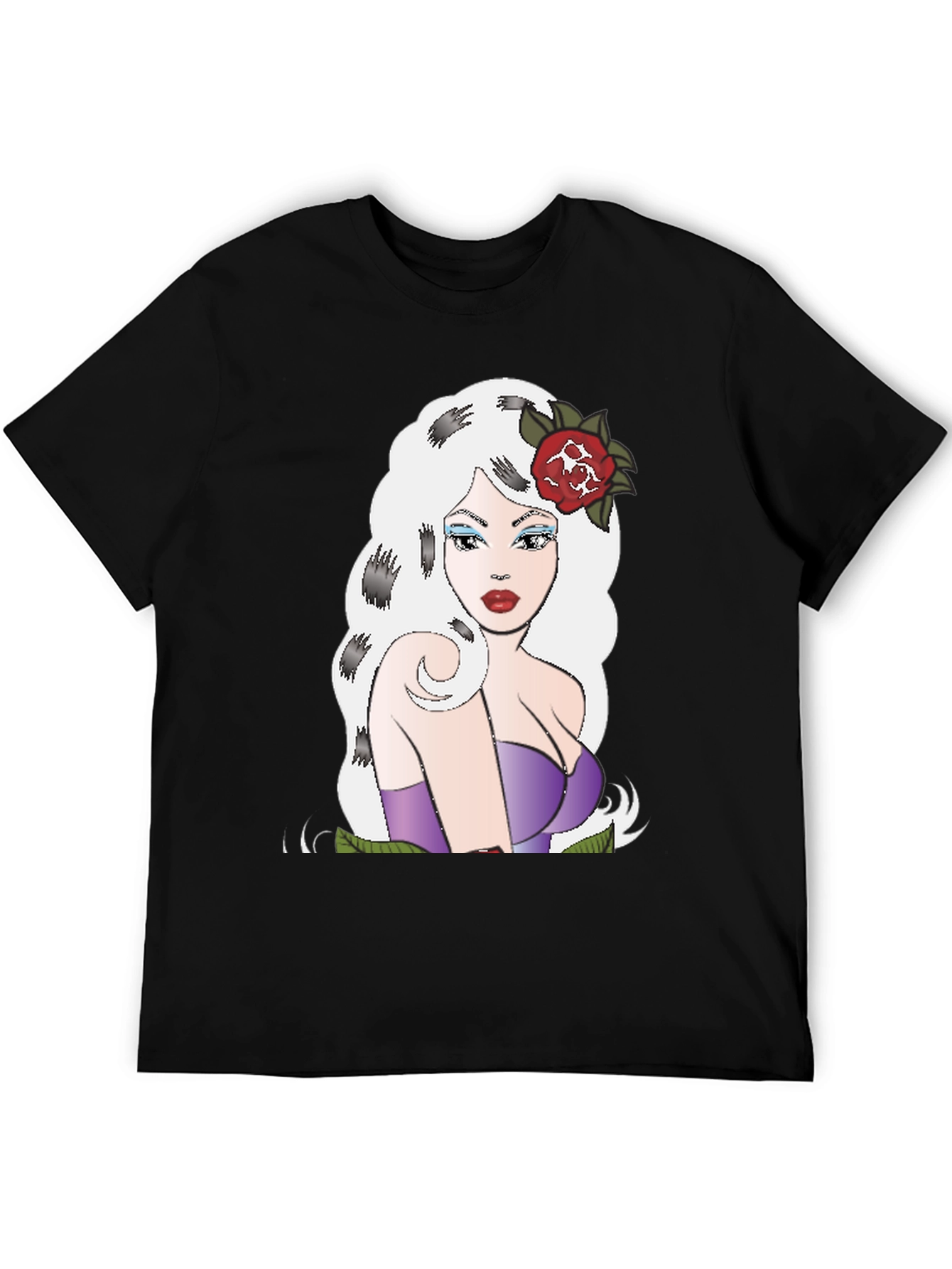 Retro Cartoon Girl Graphic T-Shirt