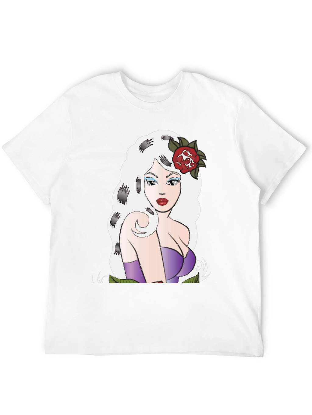Retro Cartoon Girl Graphic T-Shirt