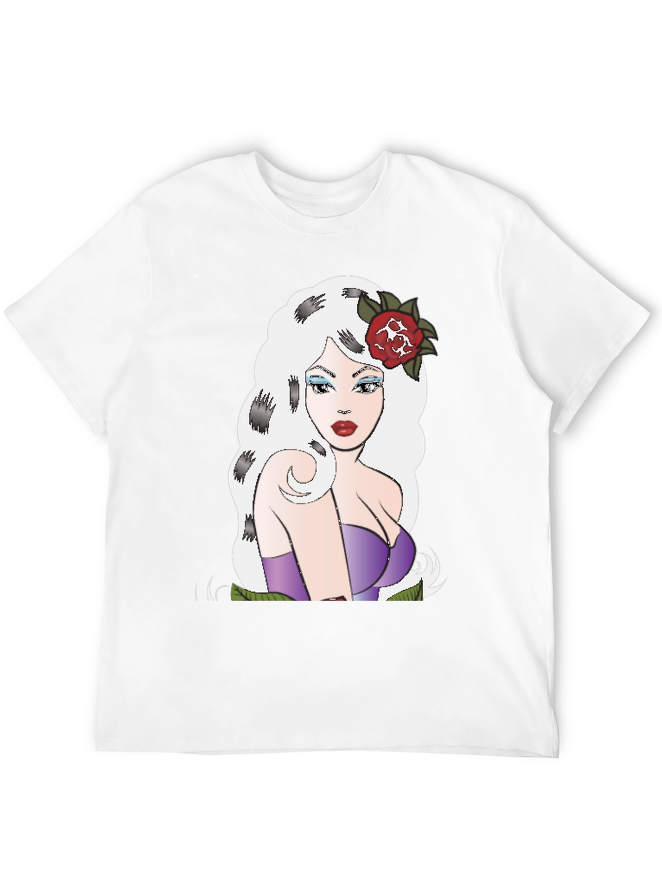Retro Cartoon Girl Graphic T-Shirt