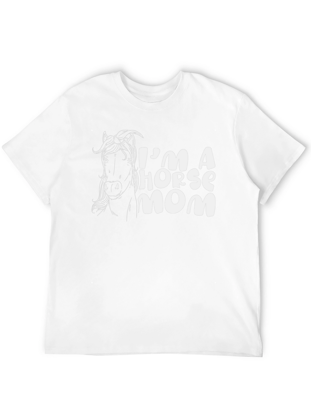 Im A Horse Mom T-Shirt - Black Tee