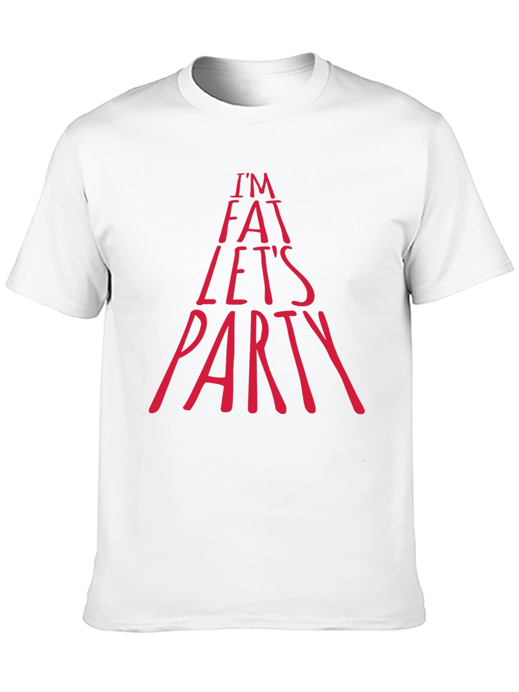 Im Fat Lets Party Graphic Tee - Black