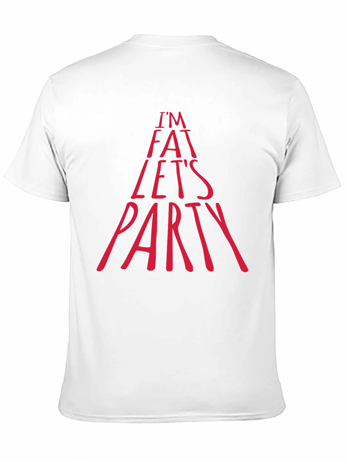 Im Fat Lets Party Graphic Tee - Black