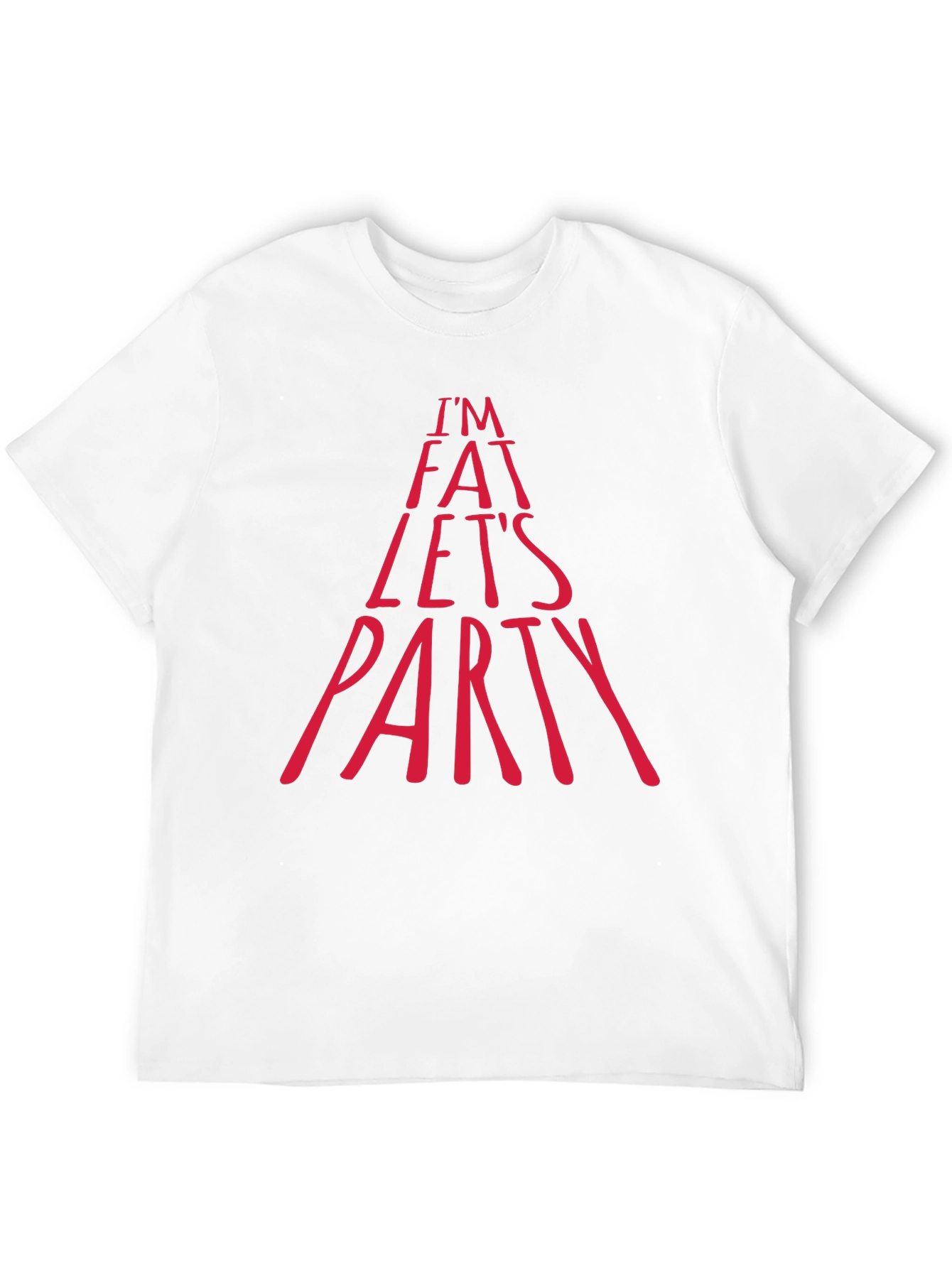 Im Fat Lets Party Graphic Tee - Black
