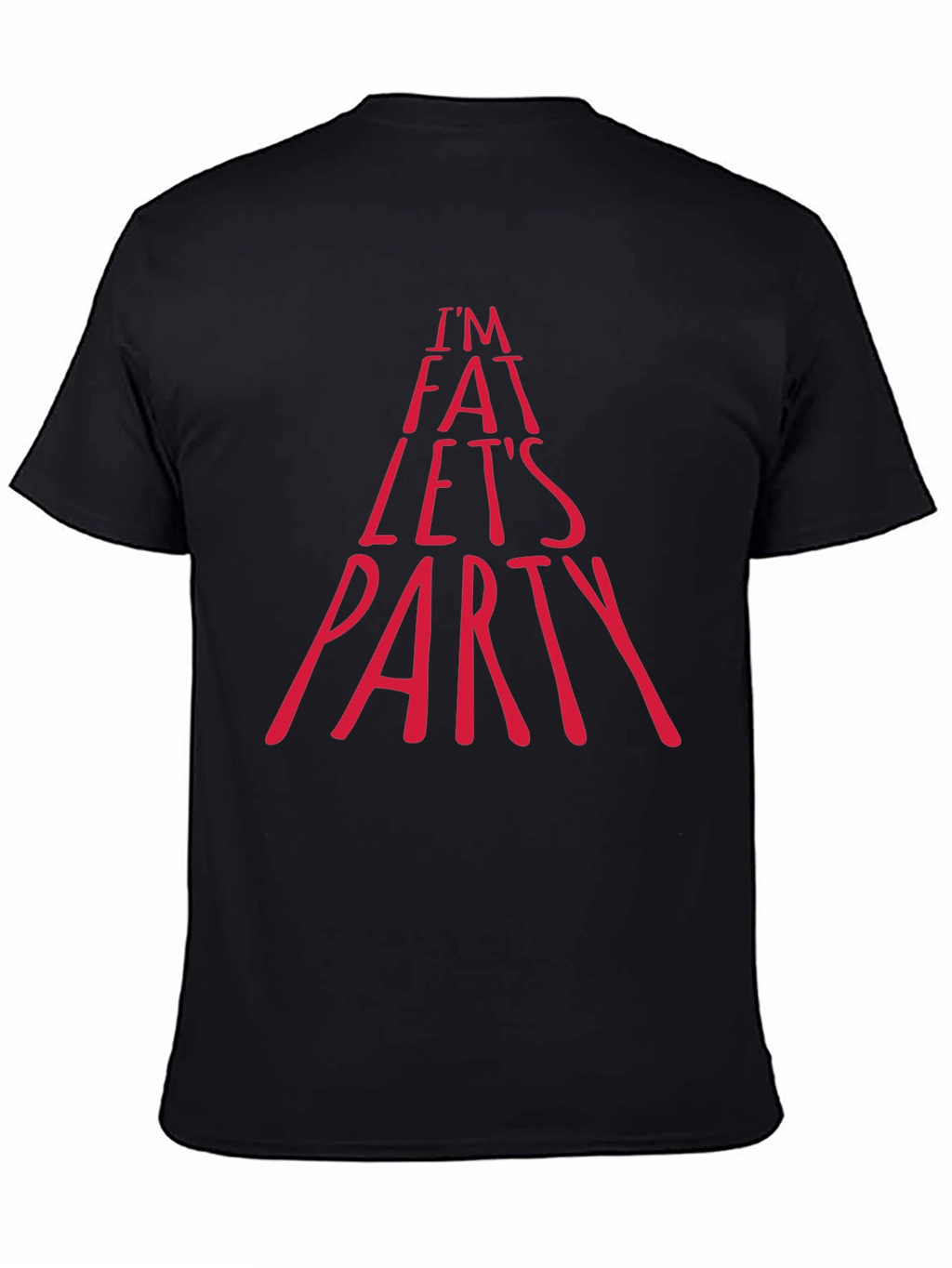 Im Fat Lets Party Graphic Tee - Black