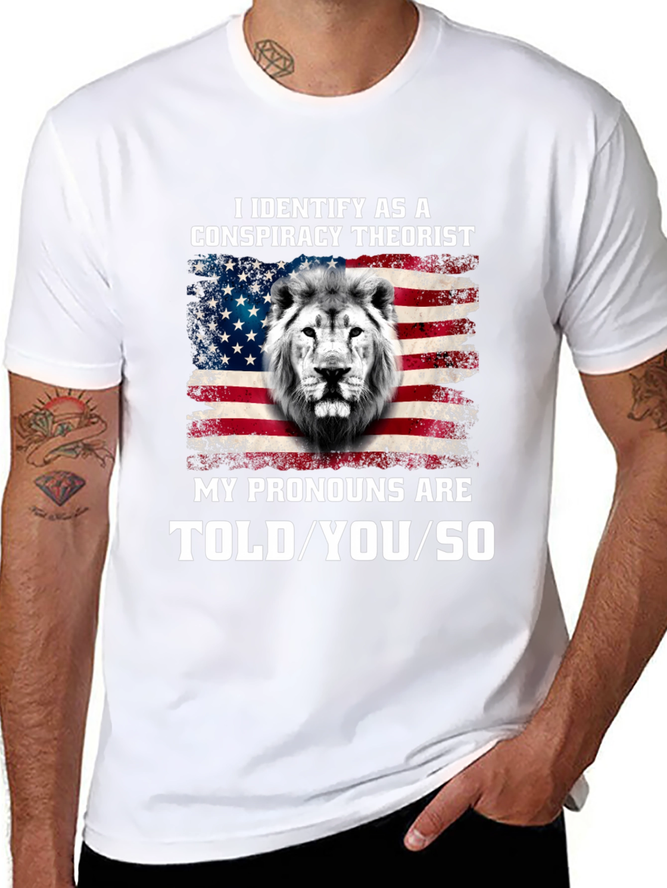 Conspiracy Theorist Pronoun T-Shirt