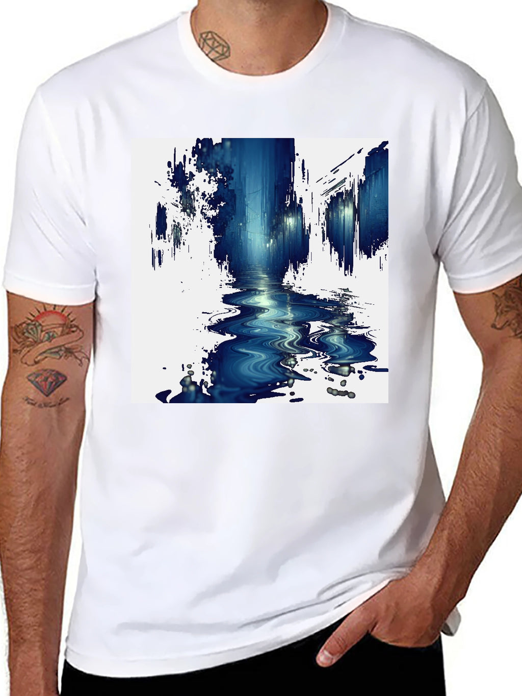 Abstract Cityscape Tee