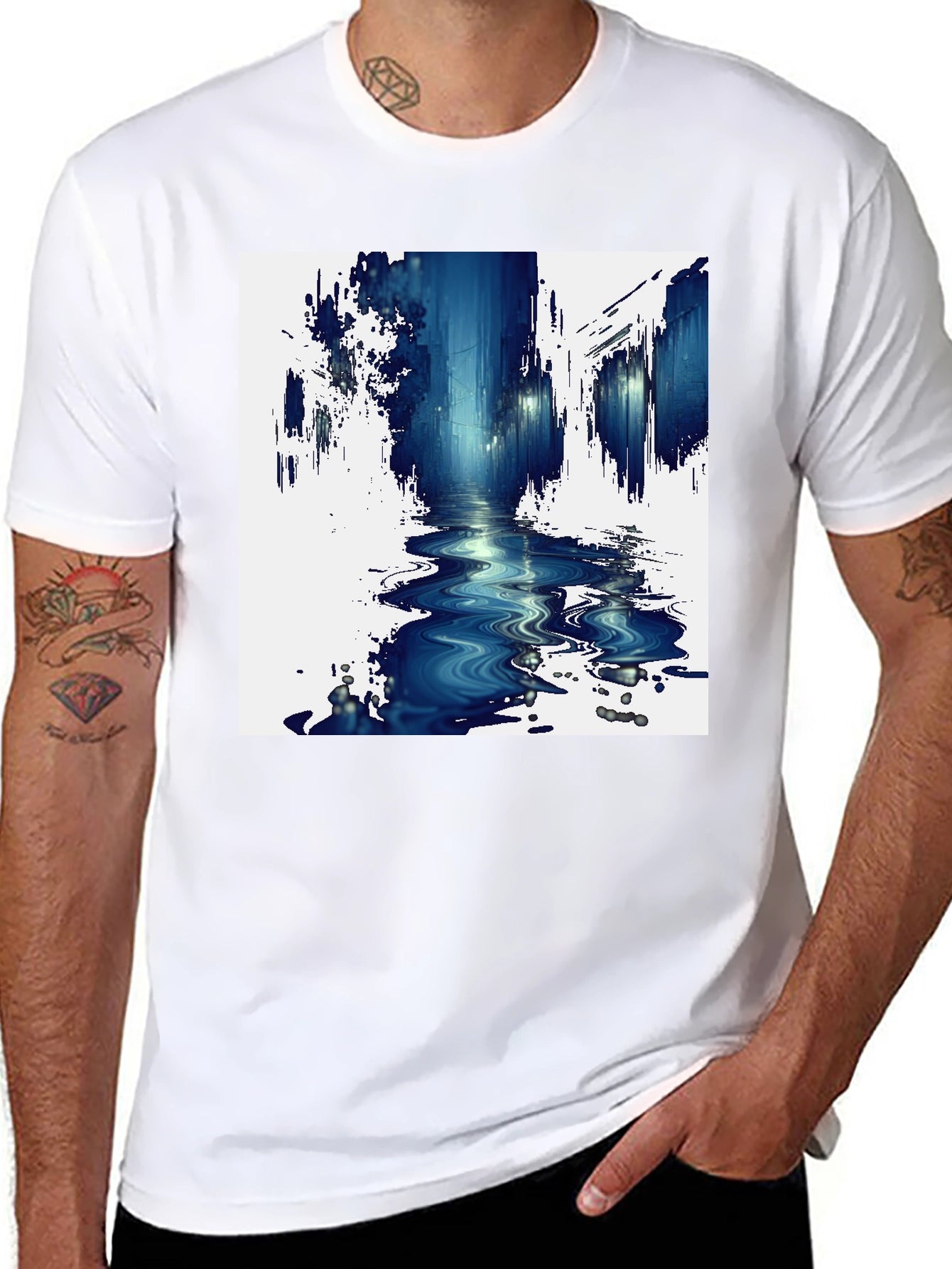 Abstract Cityscape Tee