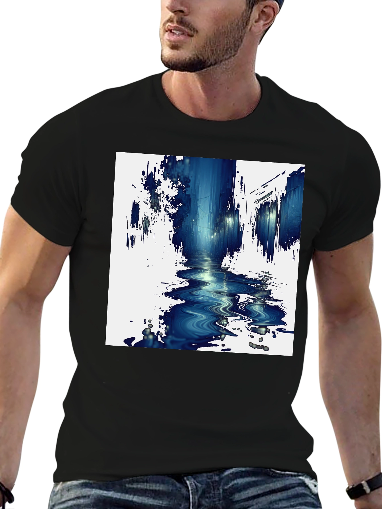 Abstract Cityscape Tee