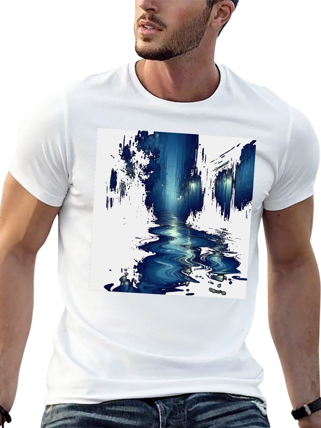 Abstract Cityscape Tee